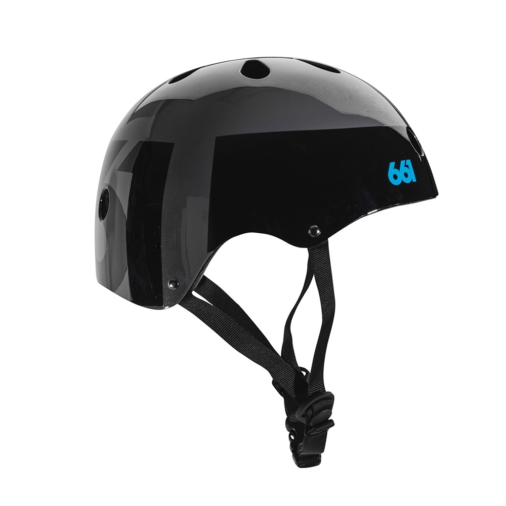 Casco de color negro brillante talla unica SIXSIXONE