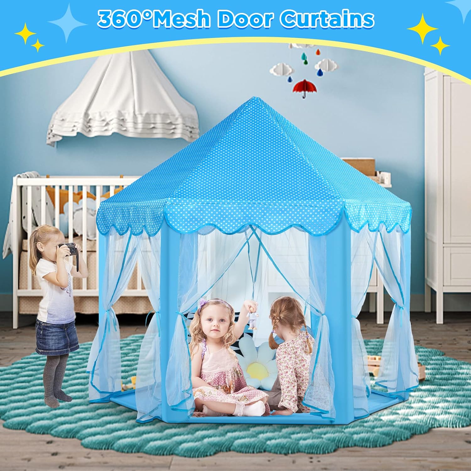 Blue Pinafore Denim Dress