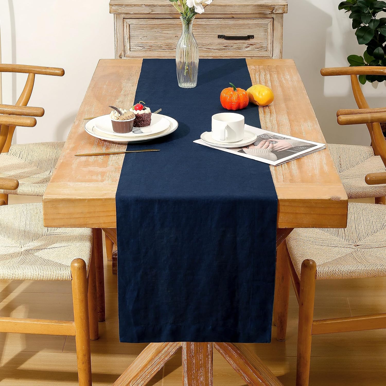 Blue Pinafore Denim Dress