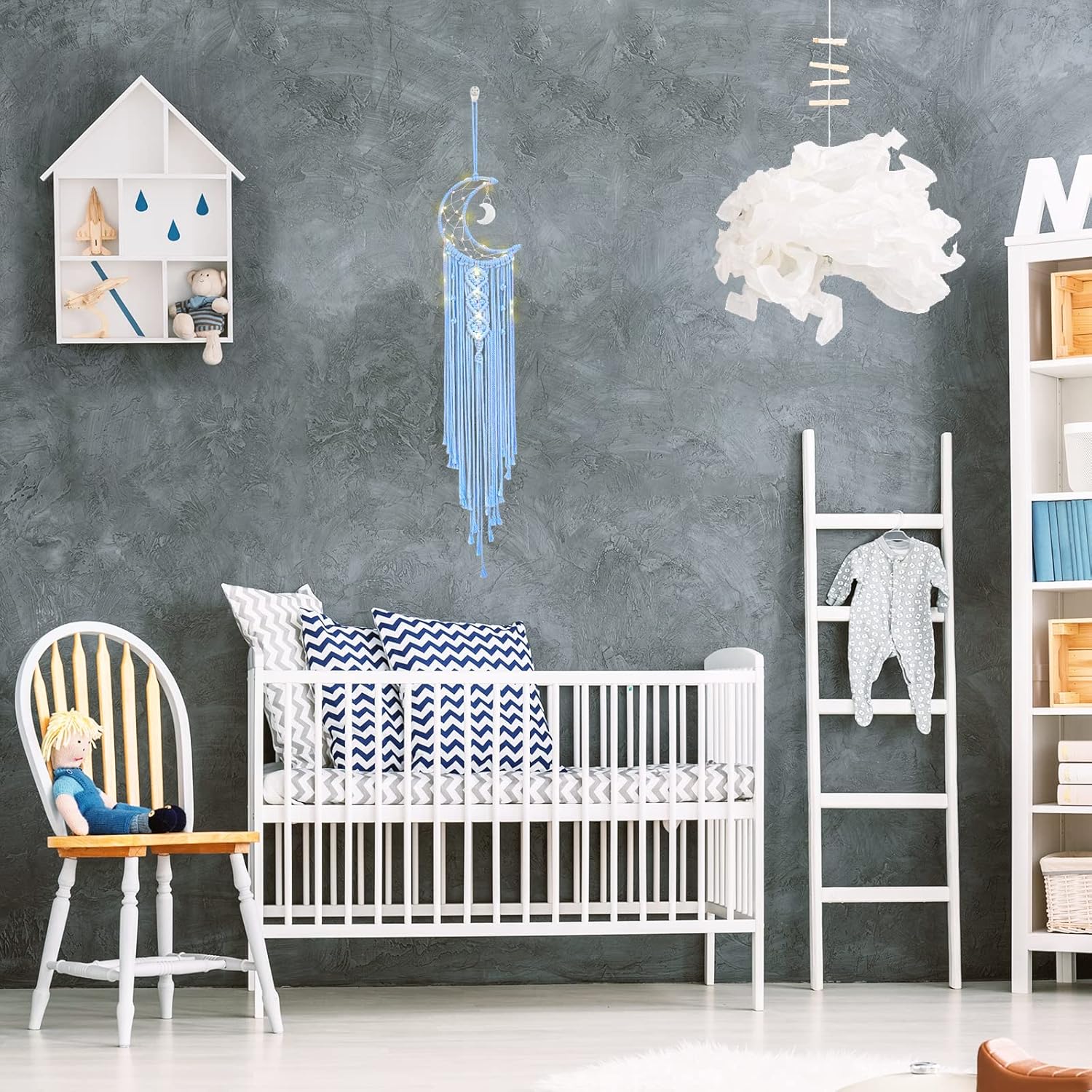Blue Pinafore Denim Dress