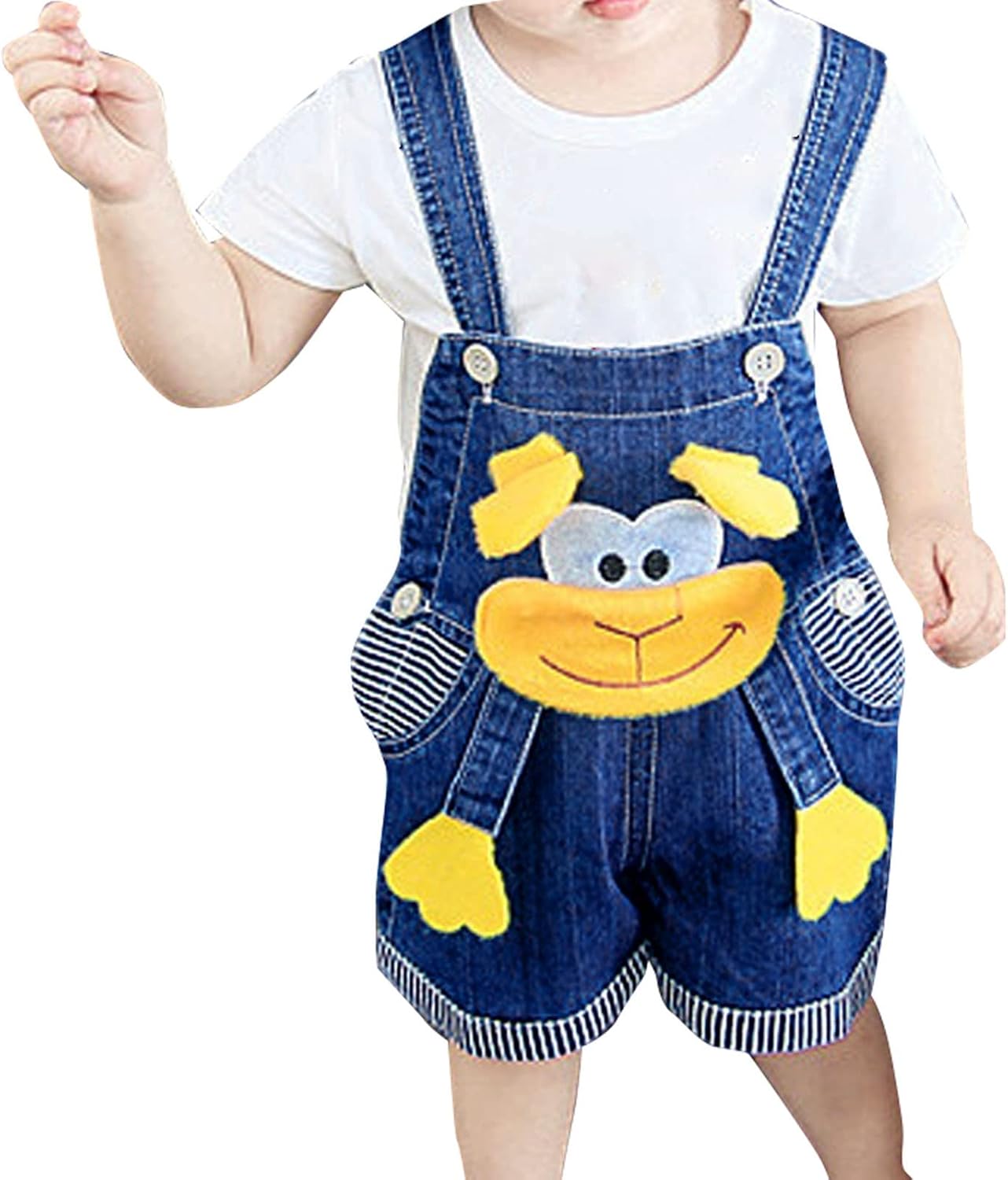 Blue Pinafore Denim Dress