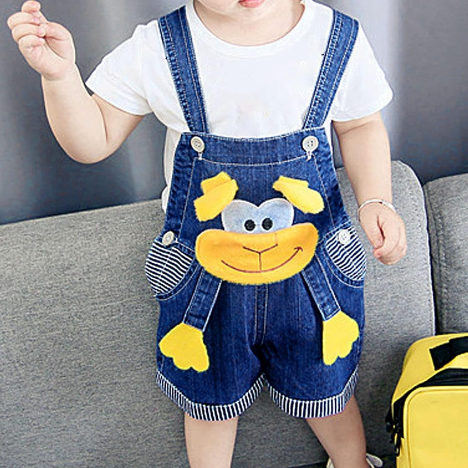 Blue Pinafore Denim Dress