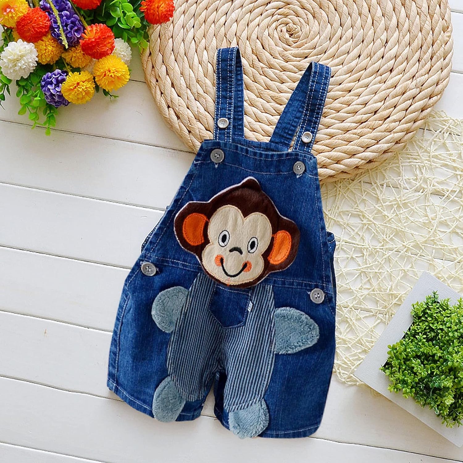 Blue Pinafore Denim Dress