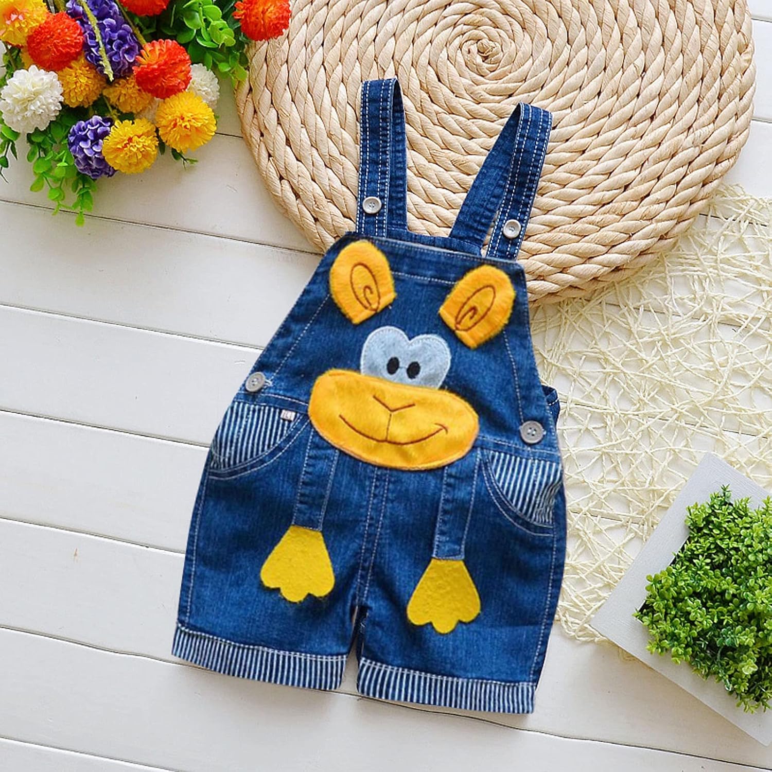 Blue Pinafore Denim Dress