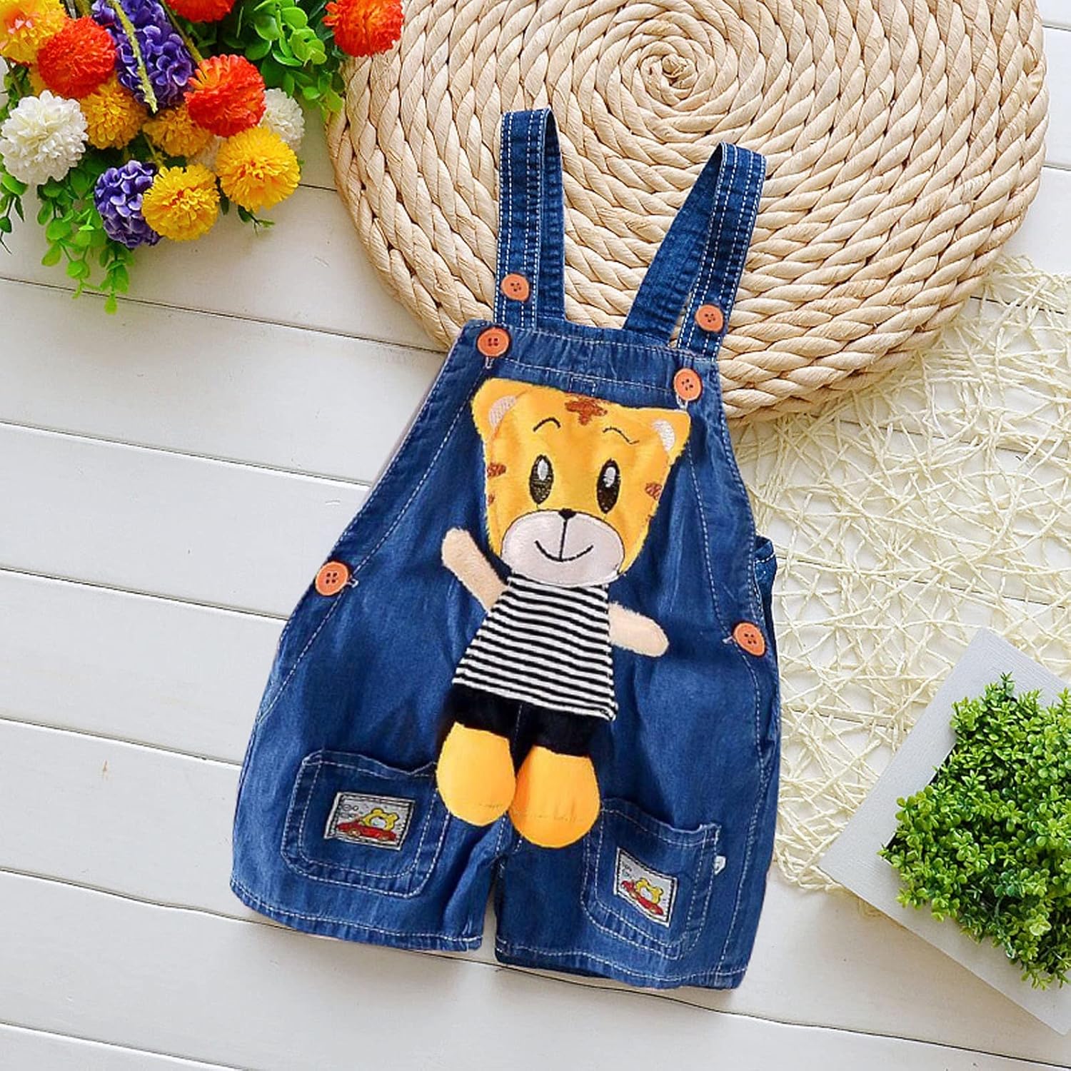 Blue Pinafore Denim Dress