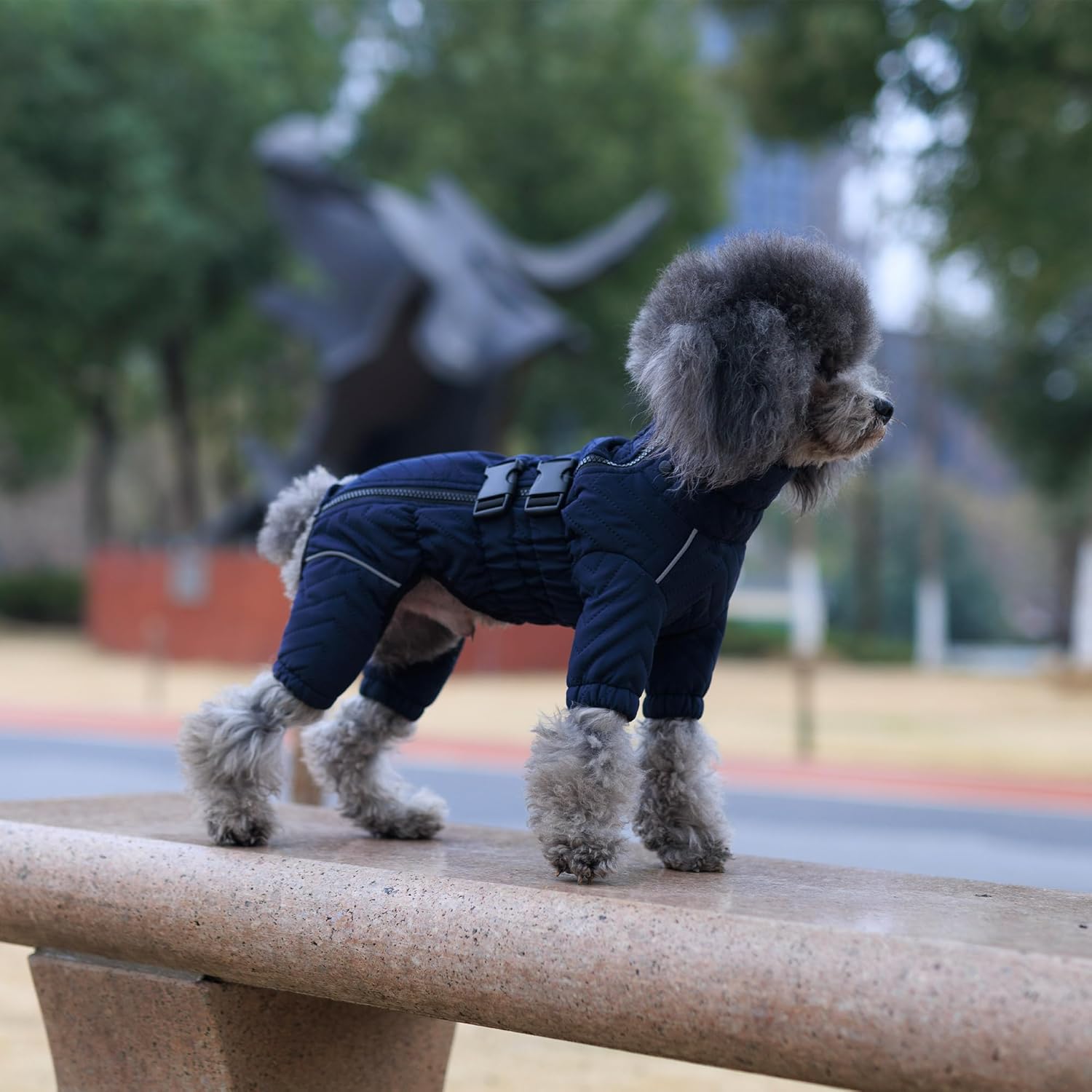 Blue Pinafore Denim Dress