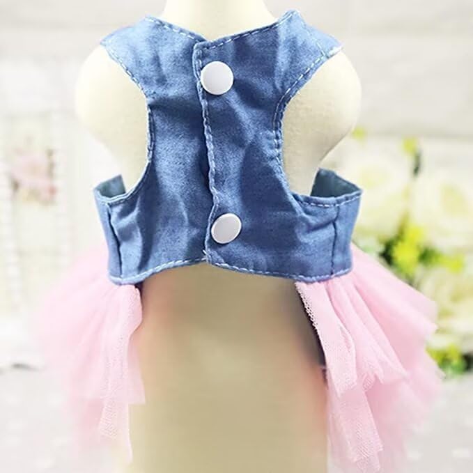 Blue Pinafore Denim Dress
