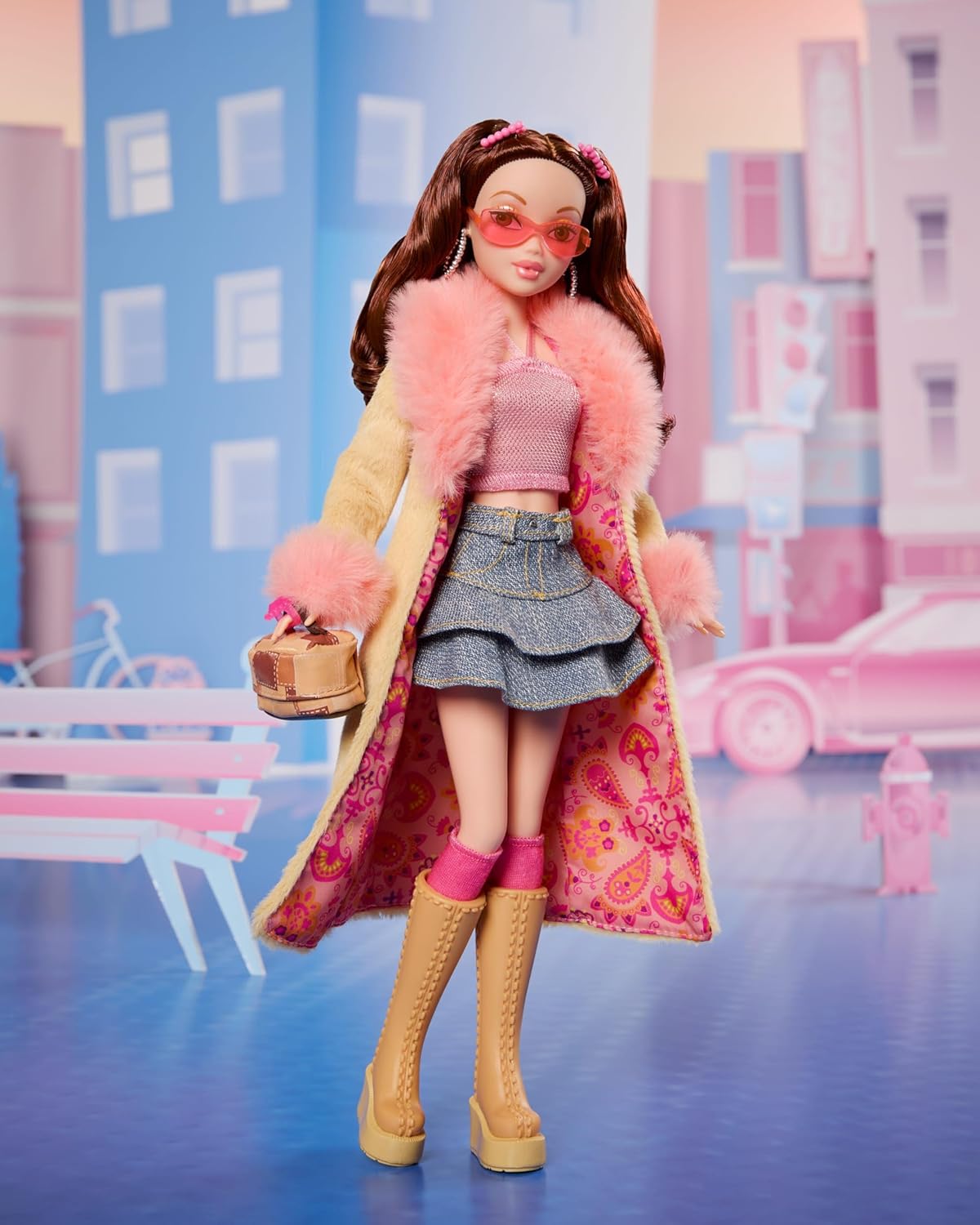 Blue Pinafore Denim Dress