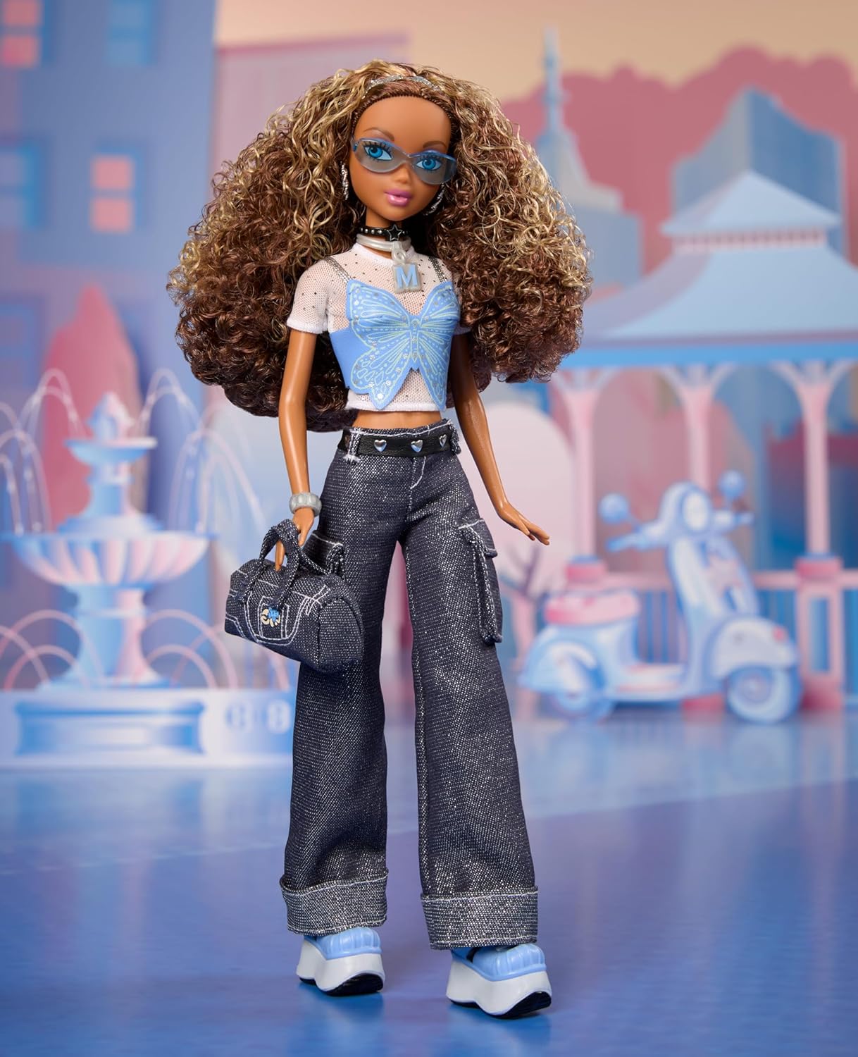Blue Pinafore Denim Dress