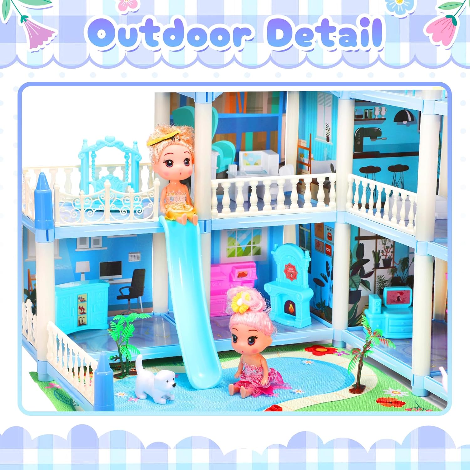 Blue Pinafore Denim Dress