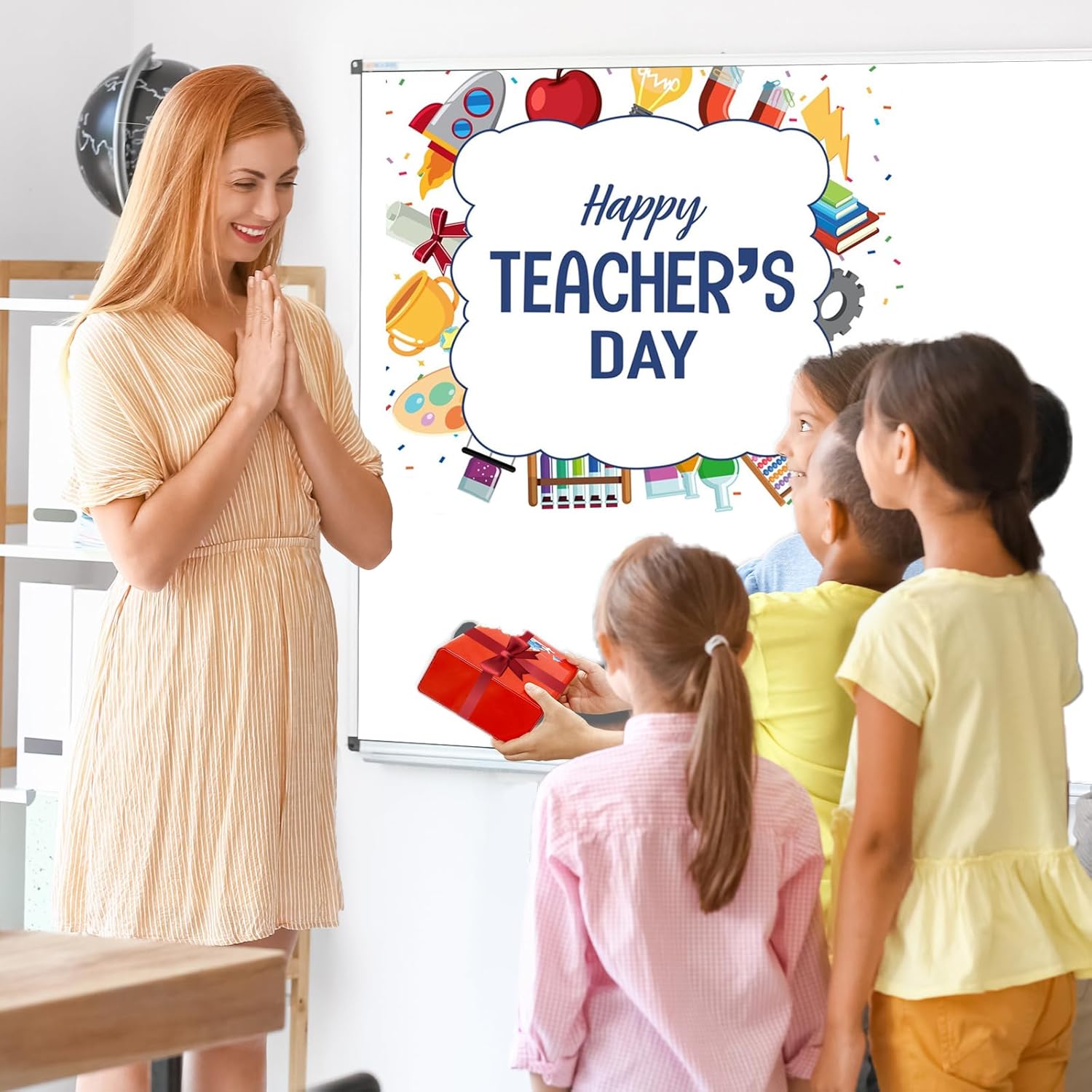 Blue Pinafore Denim Dress