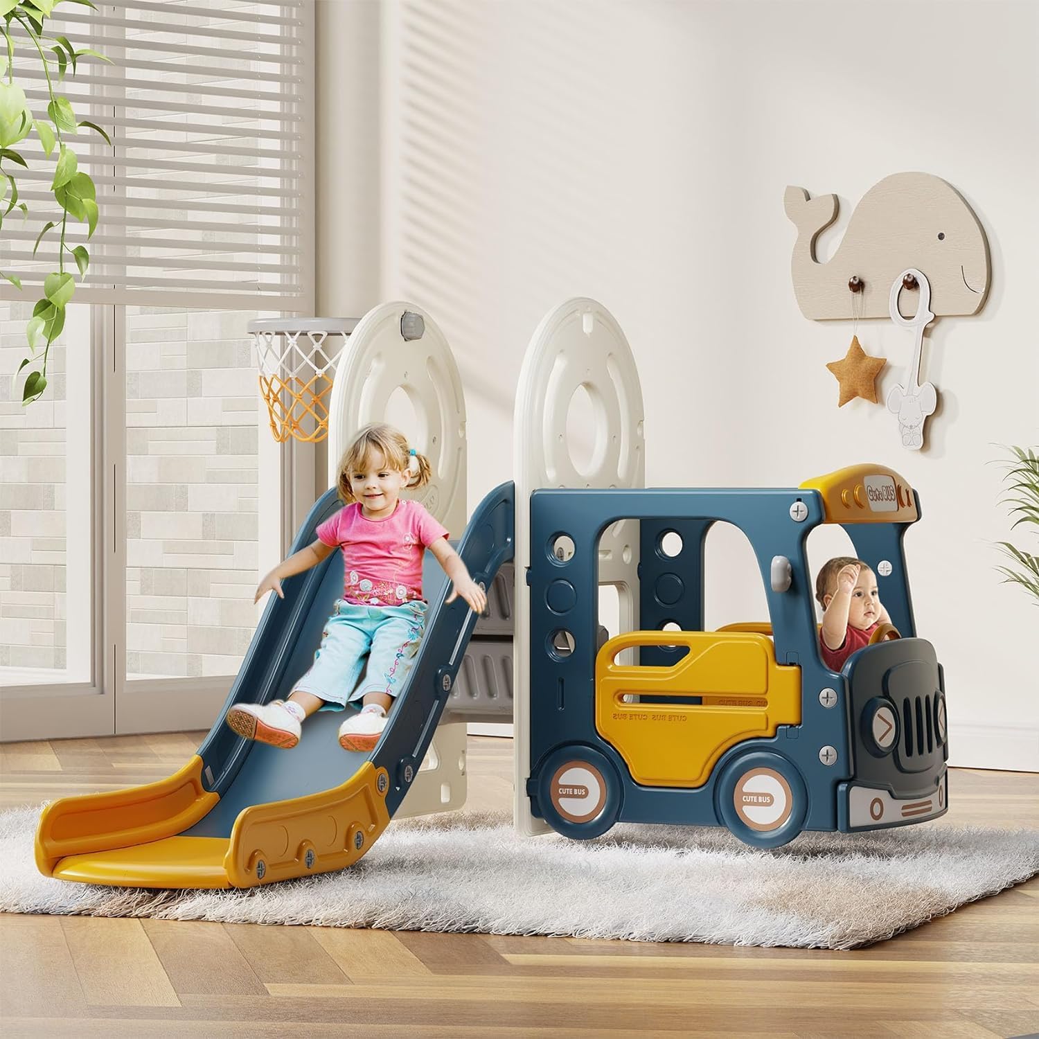 Blue Pinafore Denim Dress