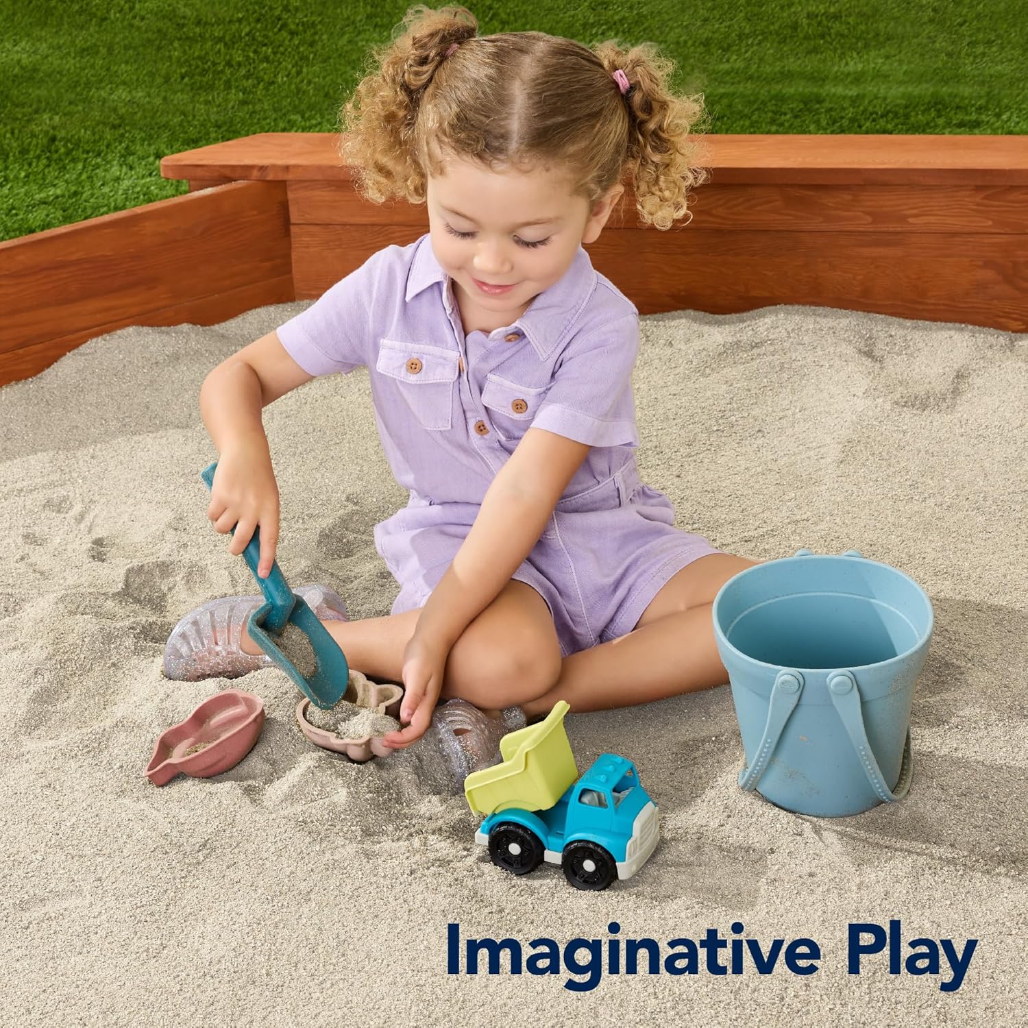 Blue Pinafore Denim Dress