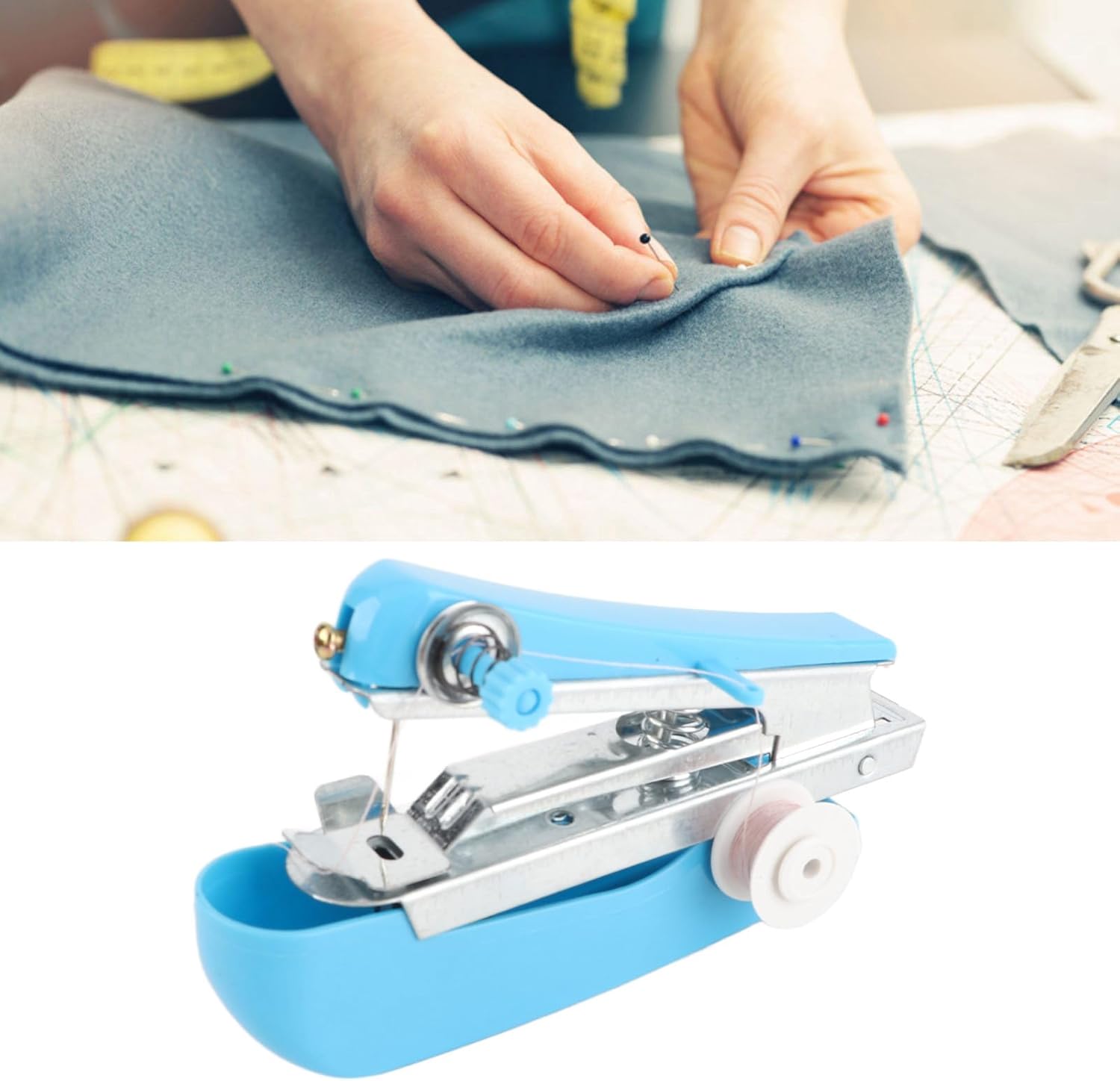 Blue Pinafore Denim Dress