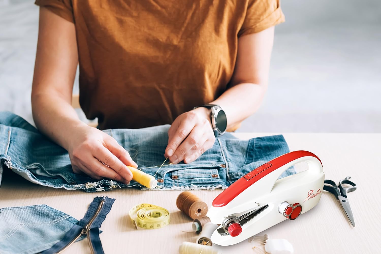 Blue Pinafore Denim Dress