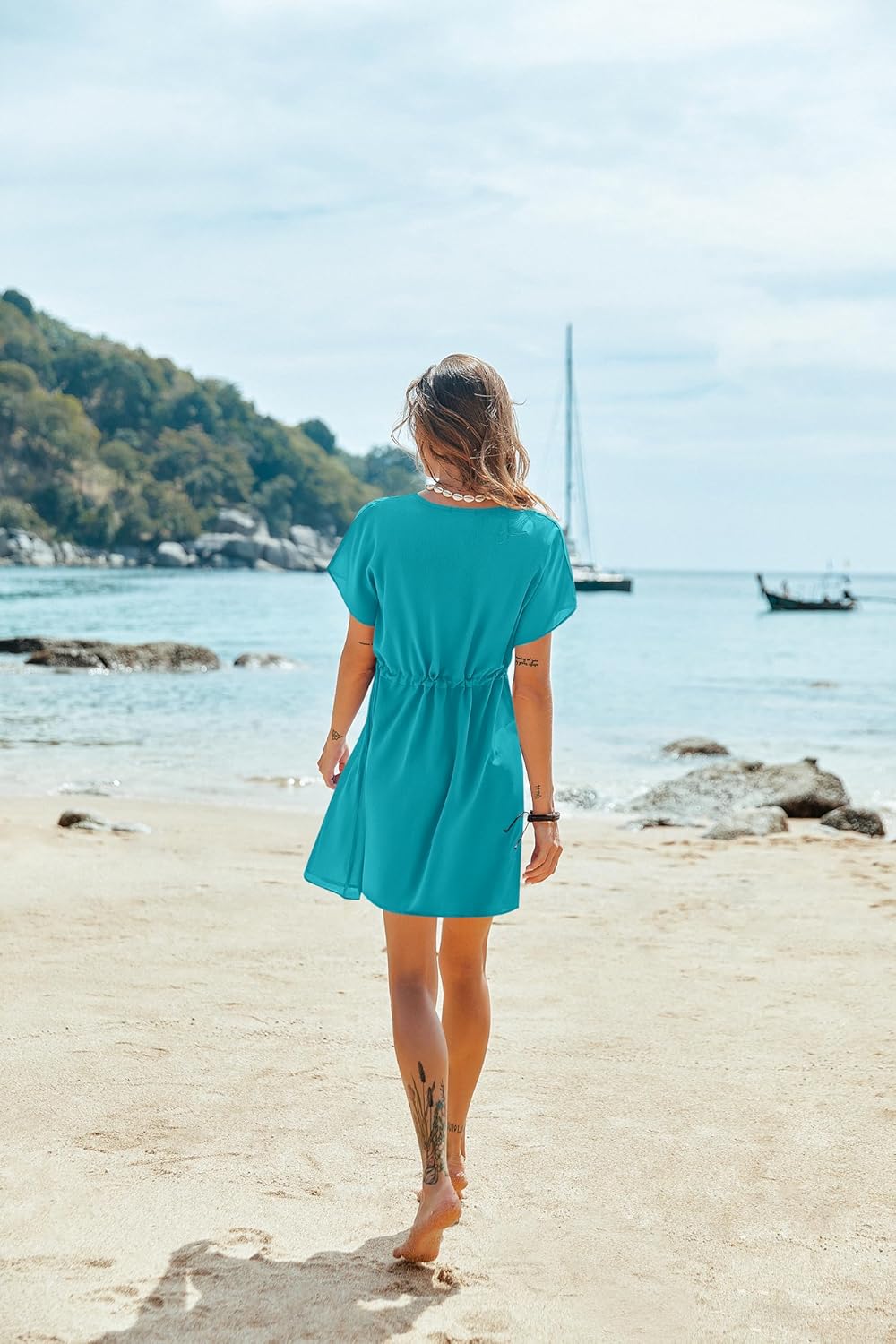 Blue Pinafore Denim Dress
