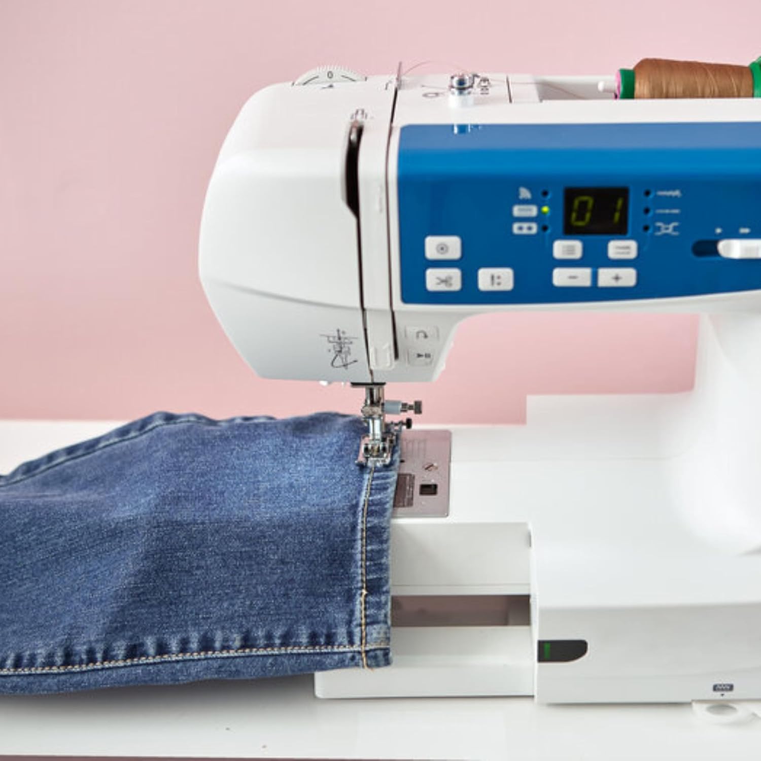 Blue Pinafore Denim Dress
