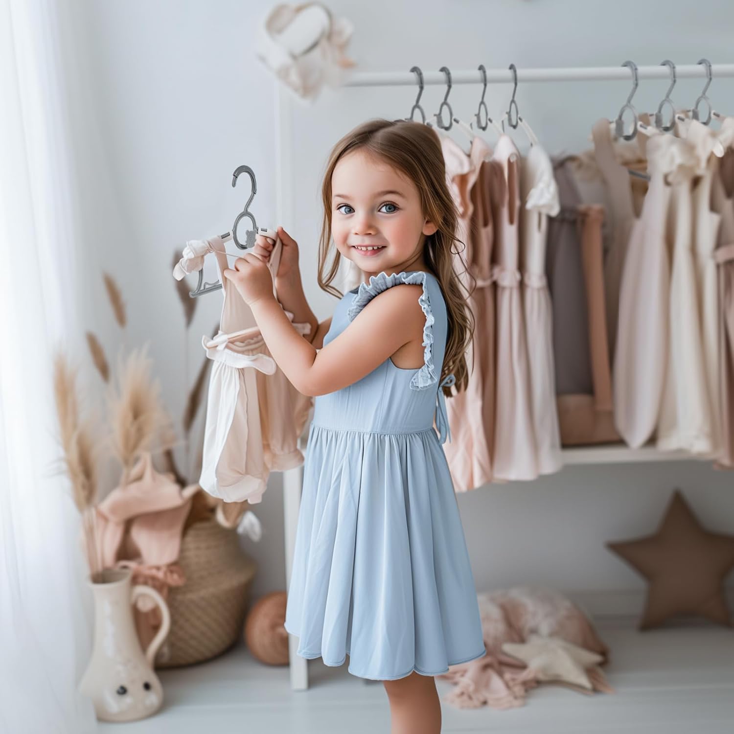 Blue Pinafore Denim Dress