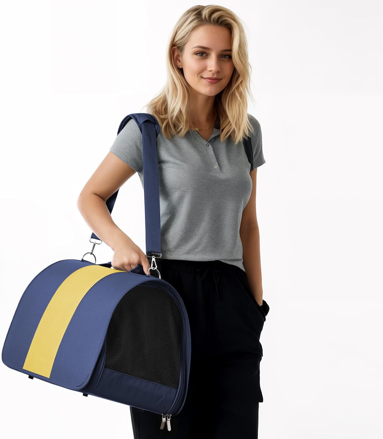 Blue Pinafore Denim Dress