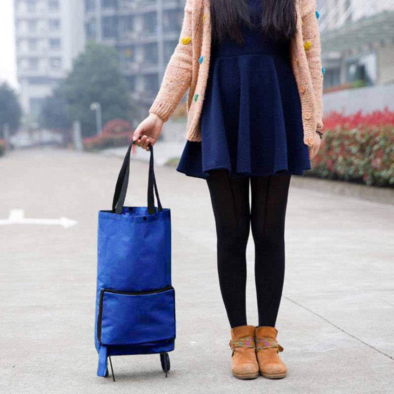 Blue Pinafore Denim Dress