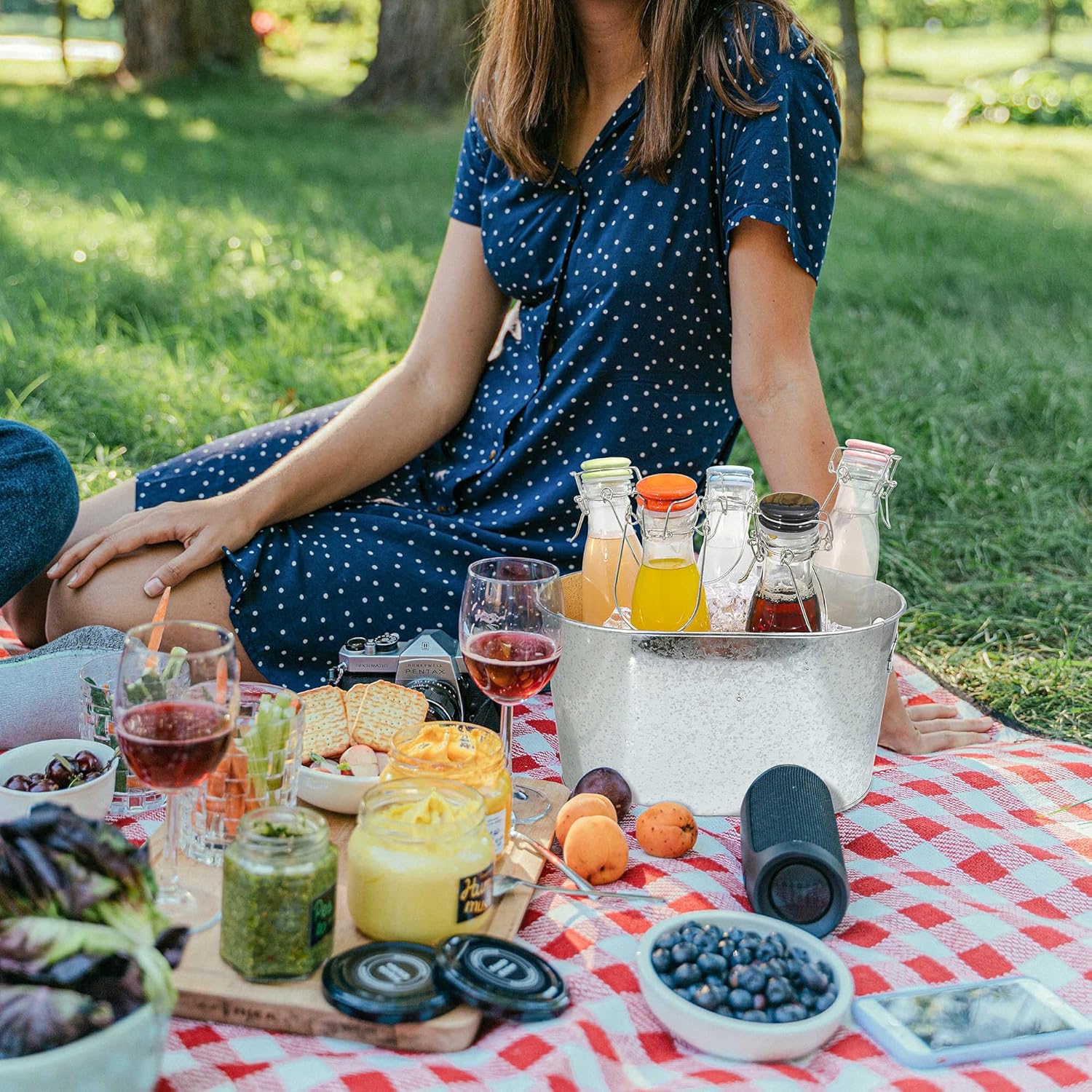 Blue Pinafore Denim Dress