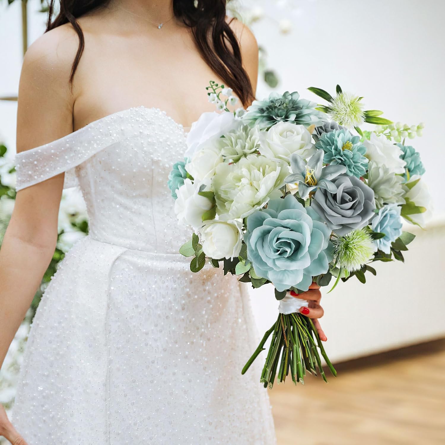 Blue Pinafore Denim Dress