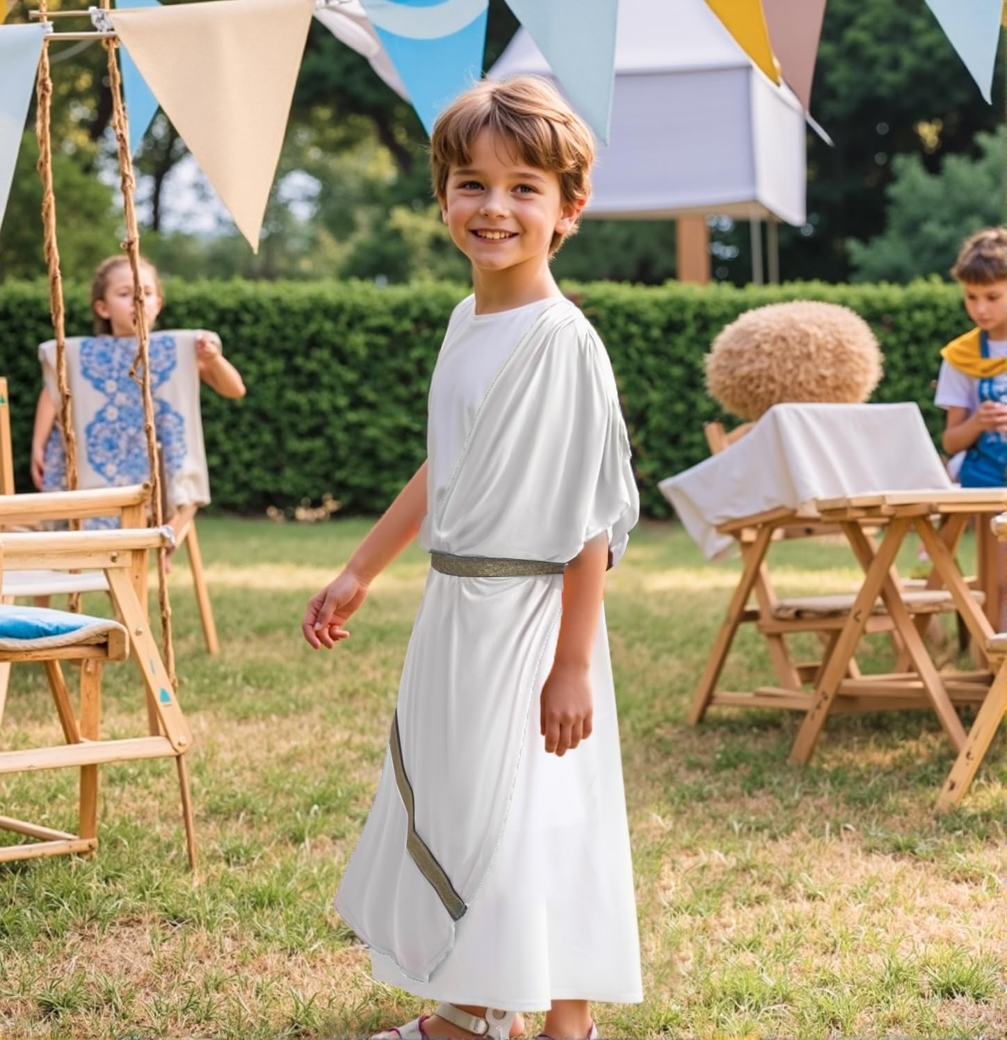 Blue Pinafore Denim Dress