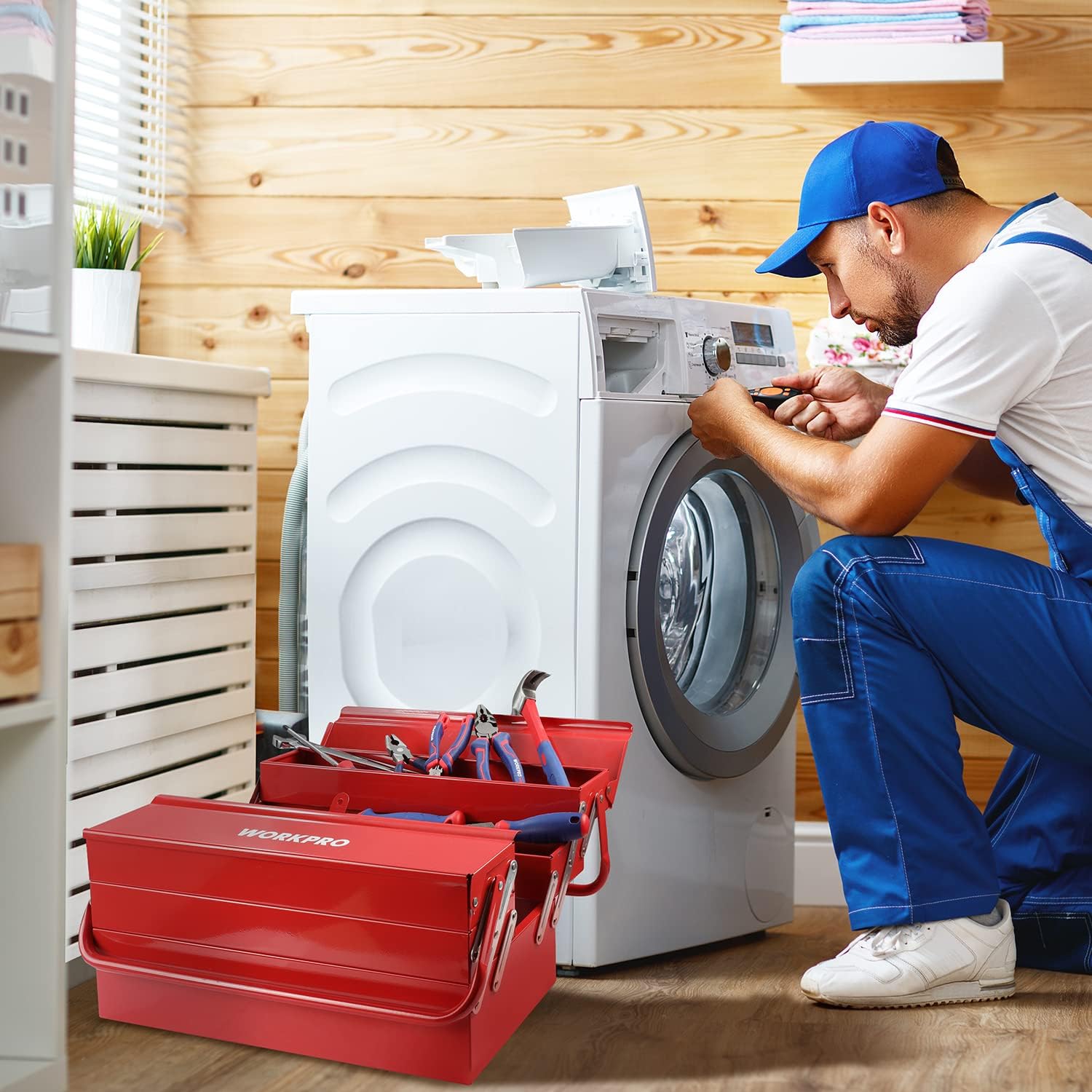Blue Pinafore Denim Dress