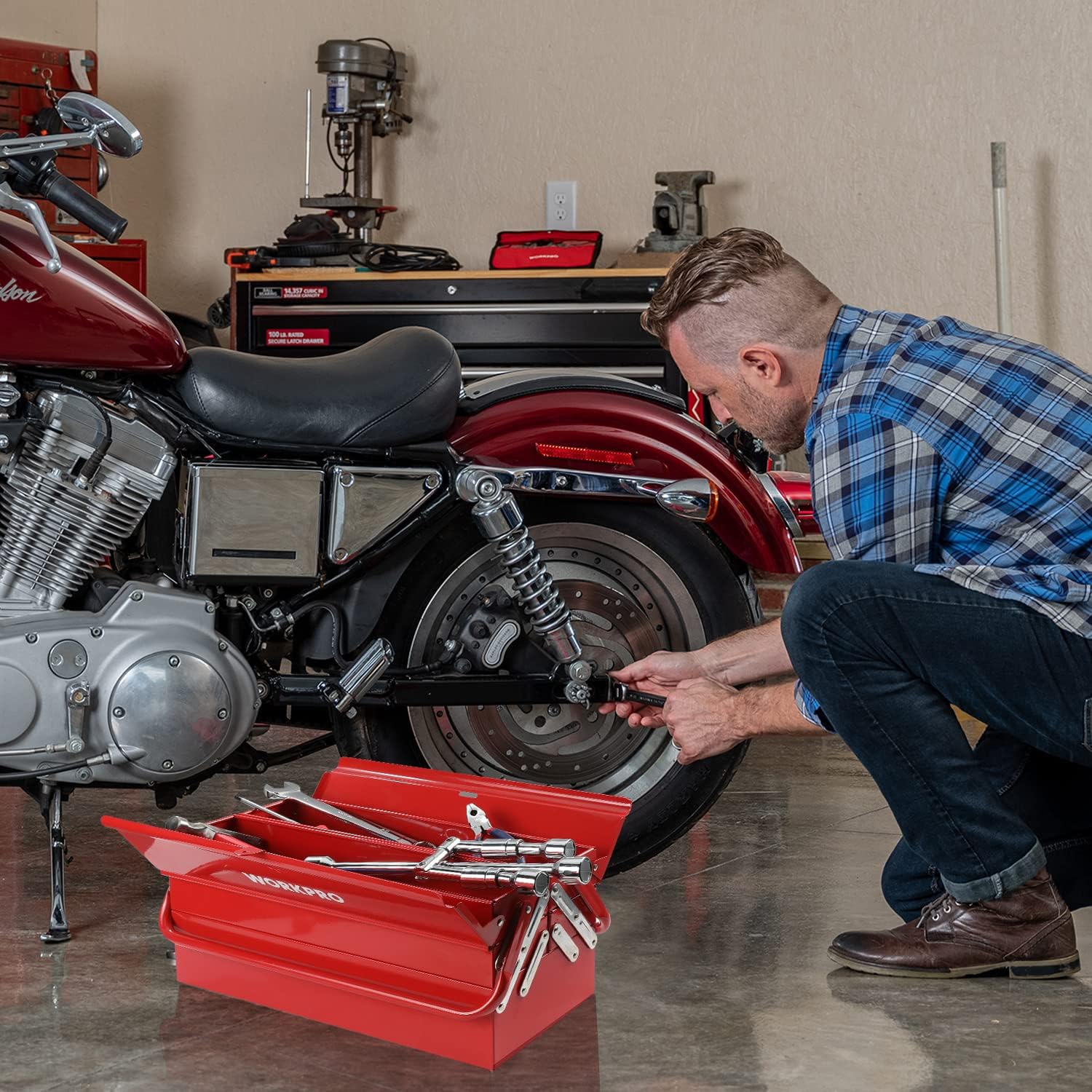 Blue Pinafore Denim Dress