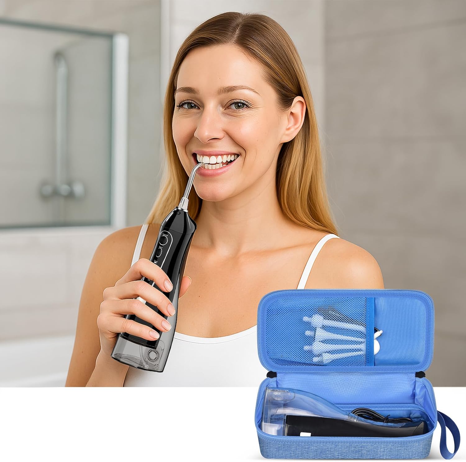 Blue Pinafore Denim Dress