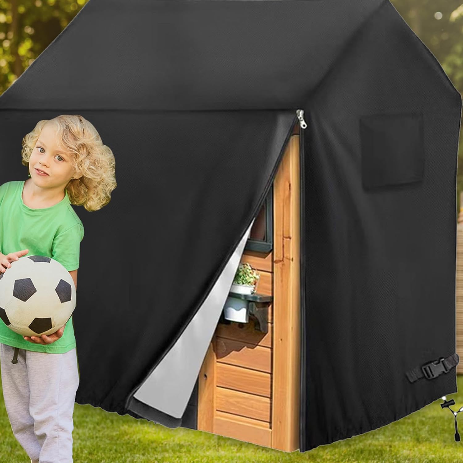 Blue Pinafore Denim Dress