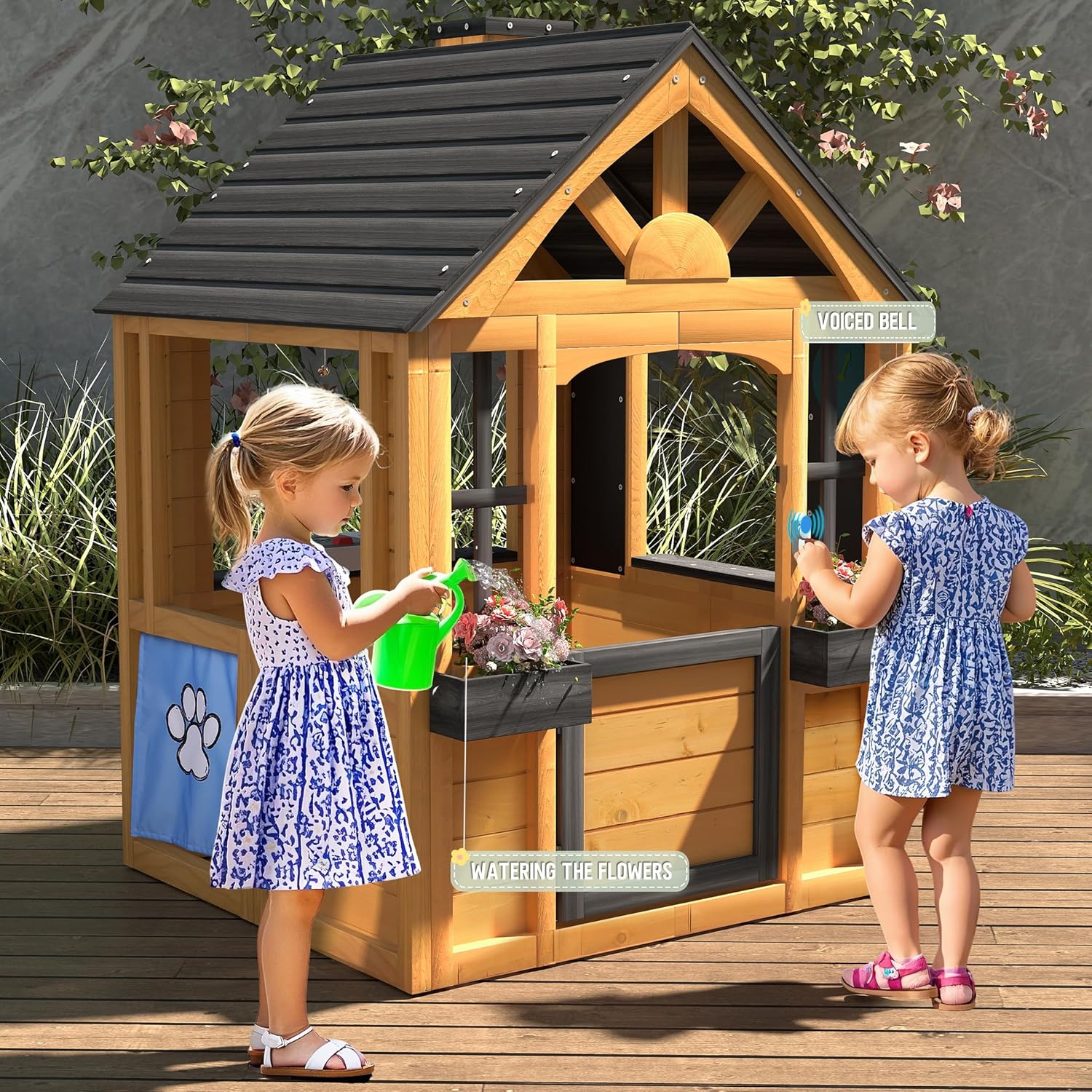 Blue Pinafore Denim Dress