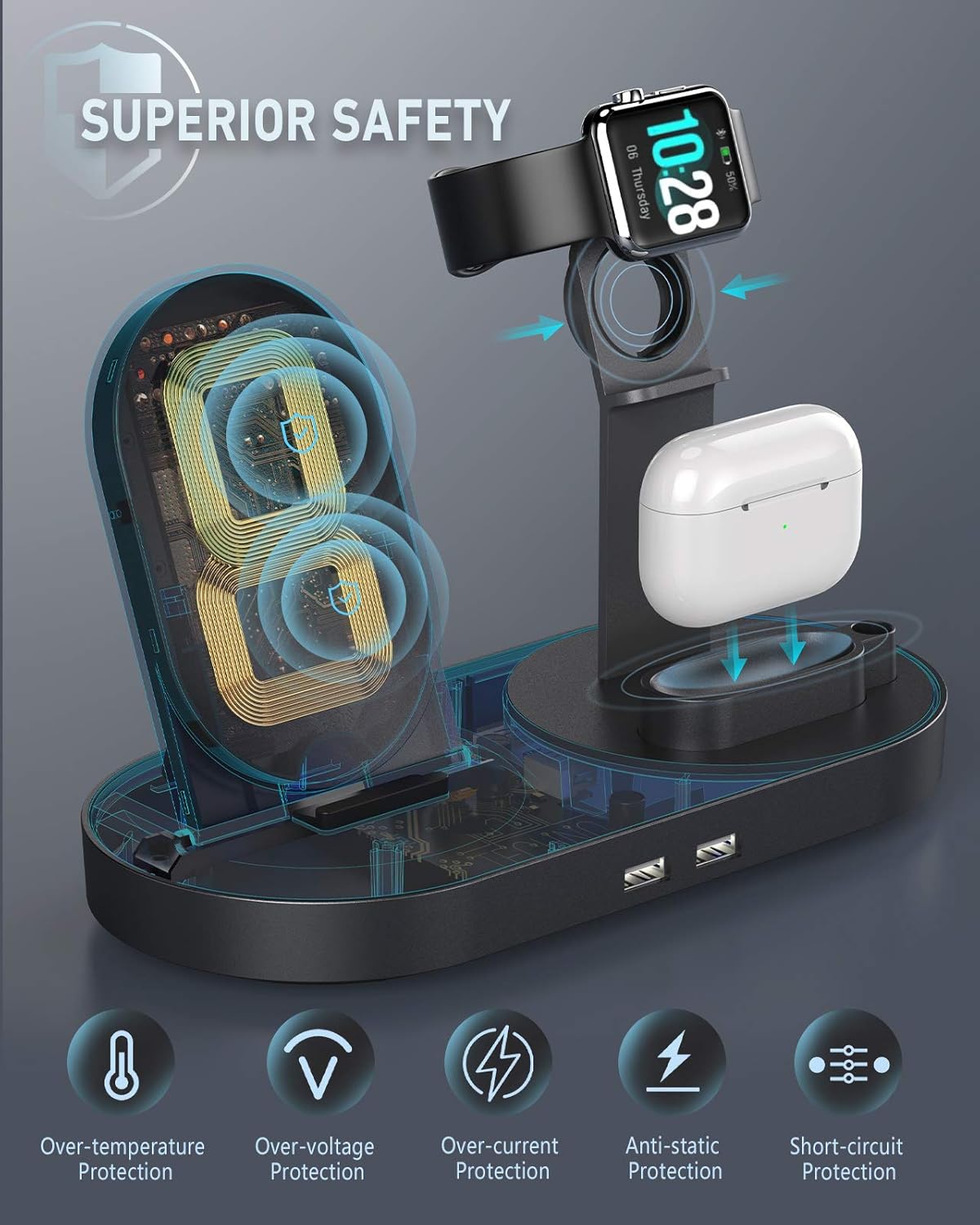 Blue Pinafore Denim Dress