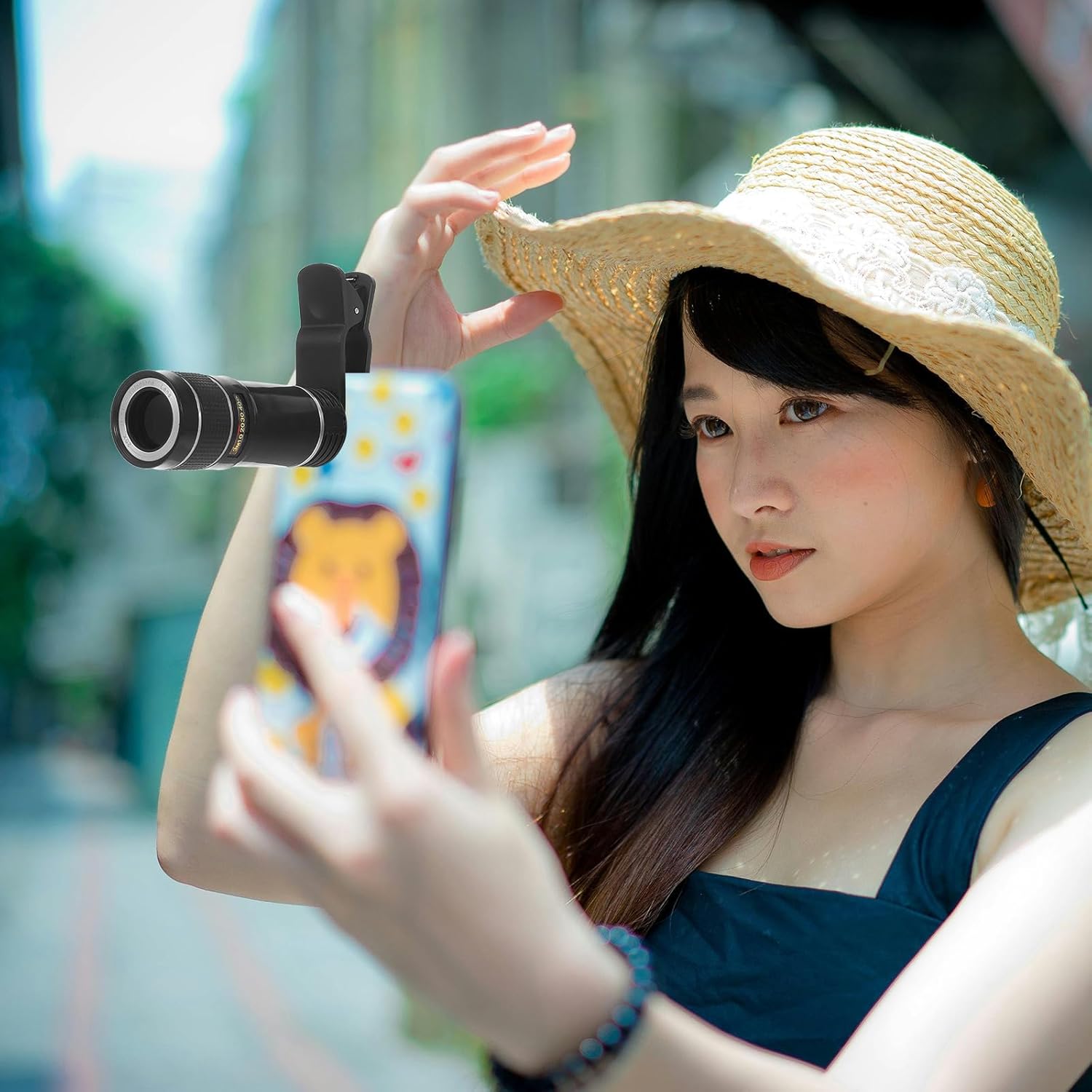 Blue Pinafore Denim Dress