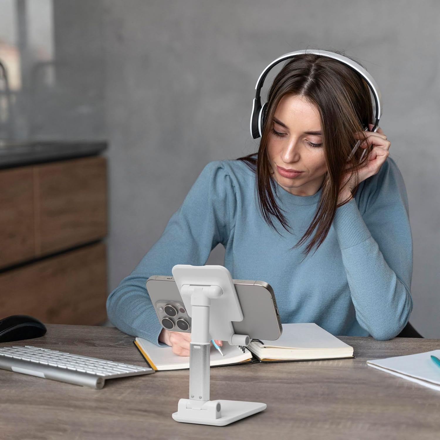 Blue Pinafore Denim Dress