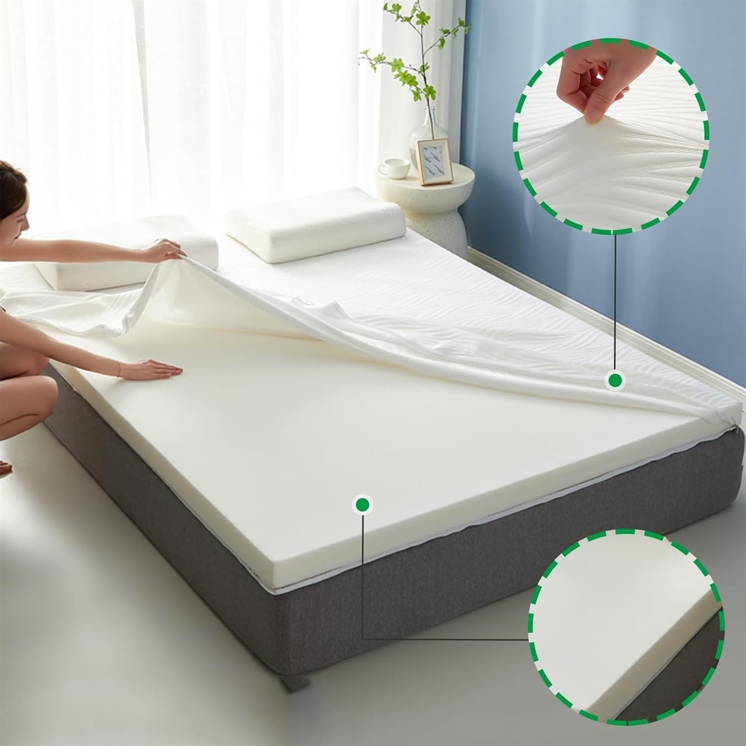 Blue Pinafore Denim Dress