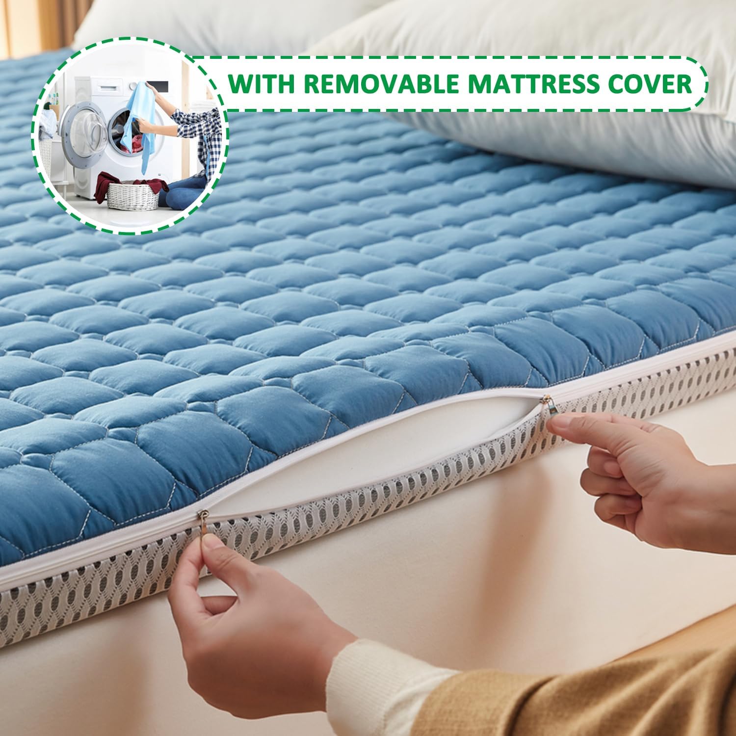 Blue Pinafore Denim Dress