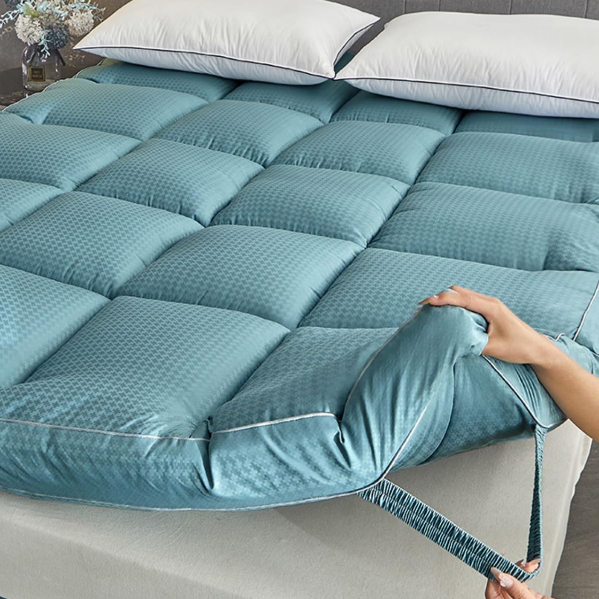 Blue Pinafore Denim Dress