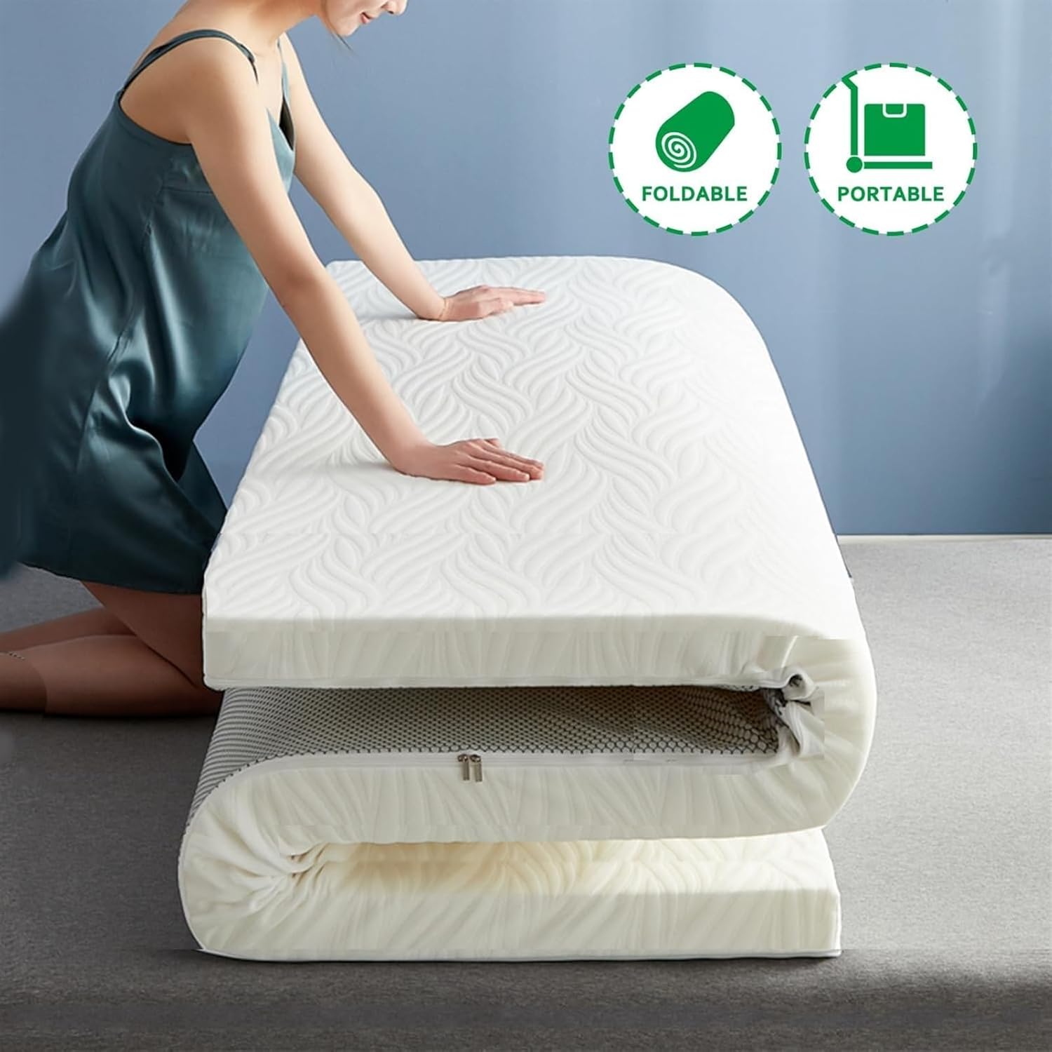 Blue Pinafore Denim Dress