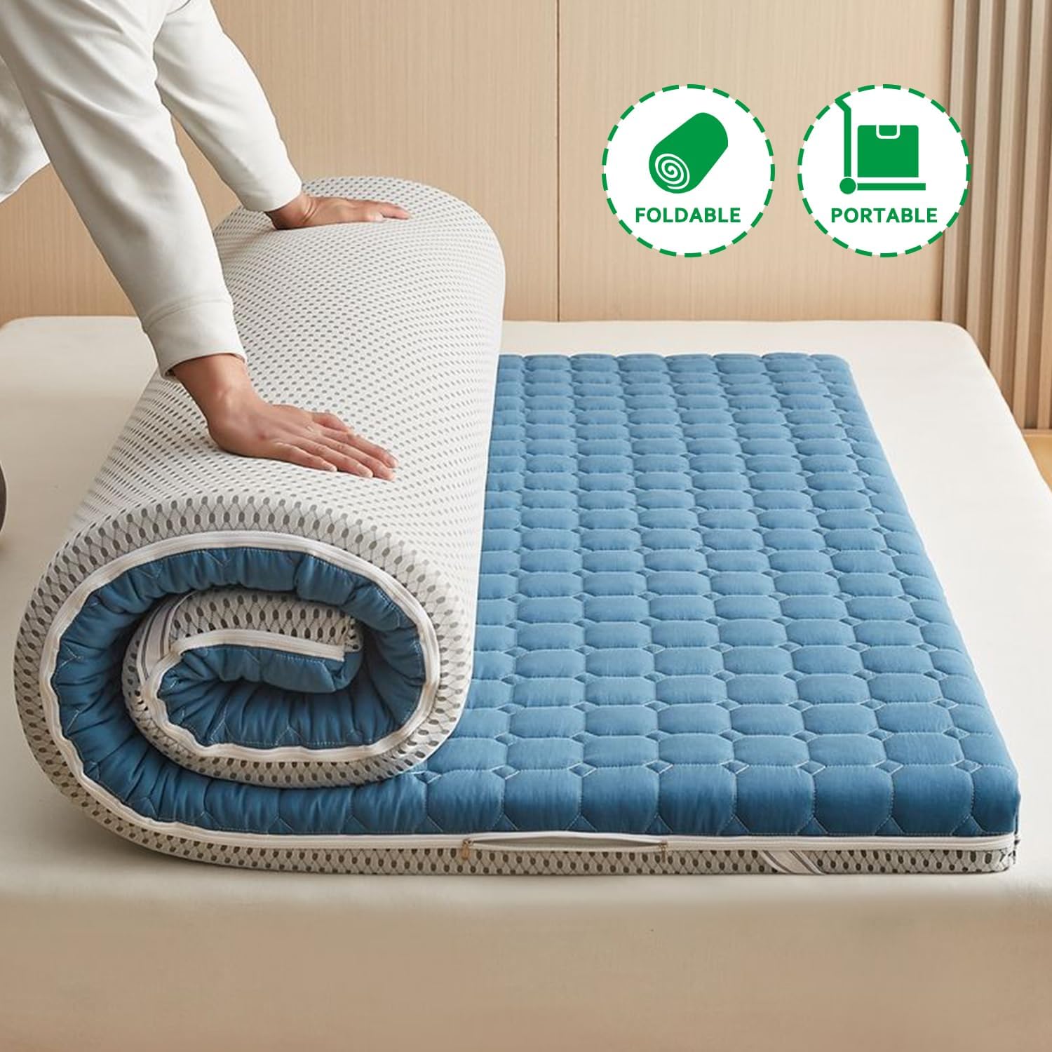 Blue Pinafore Denim Dress