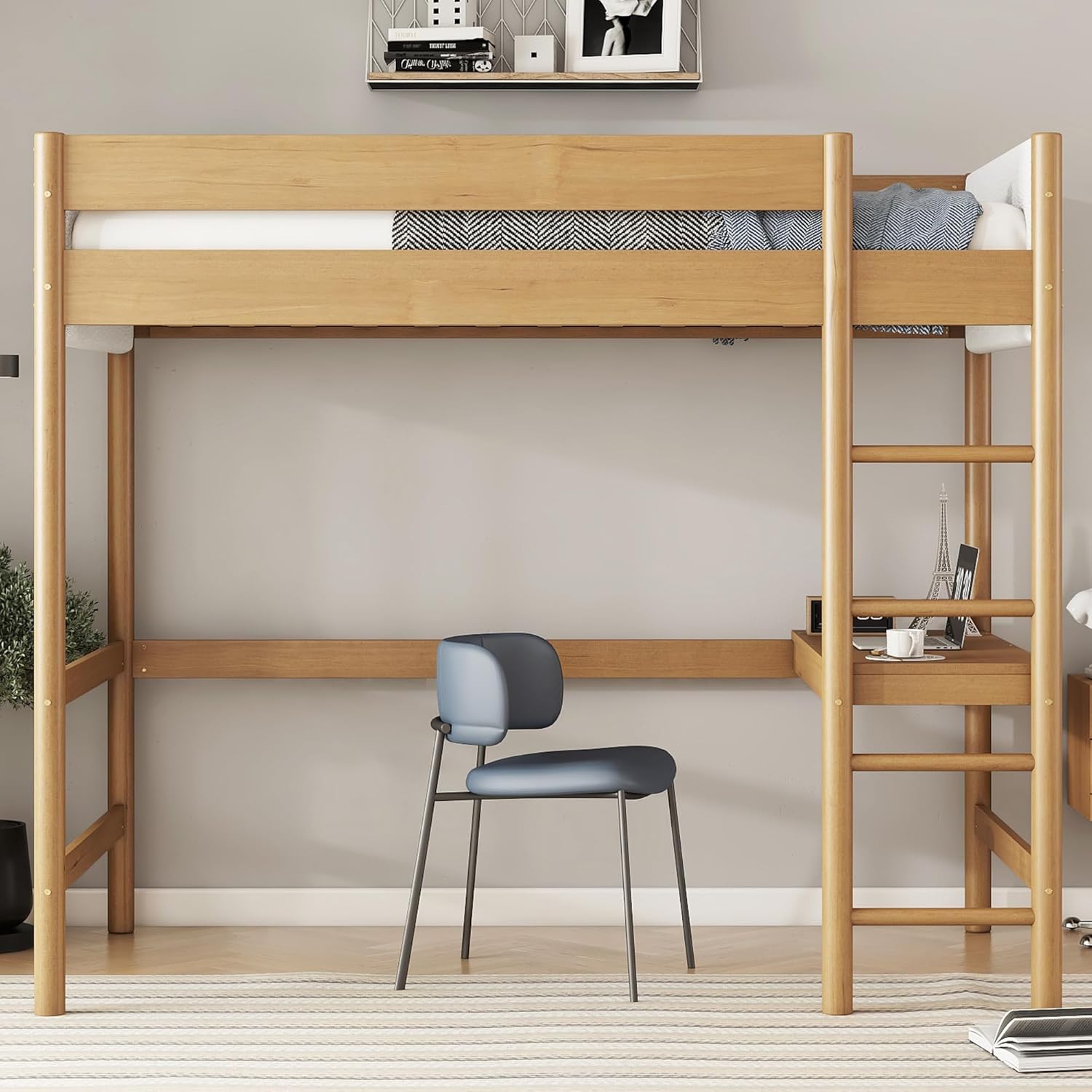 Blue Pinafore Denim Dress