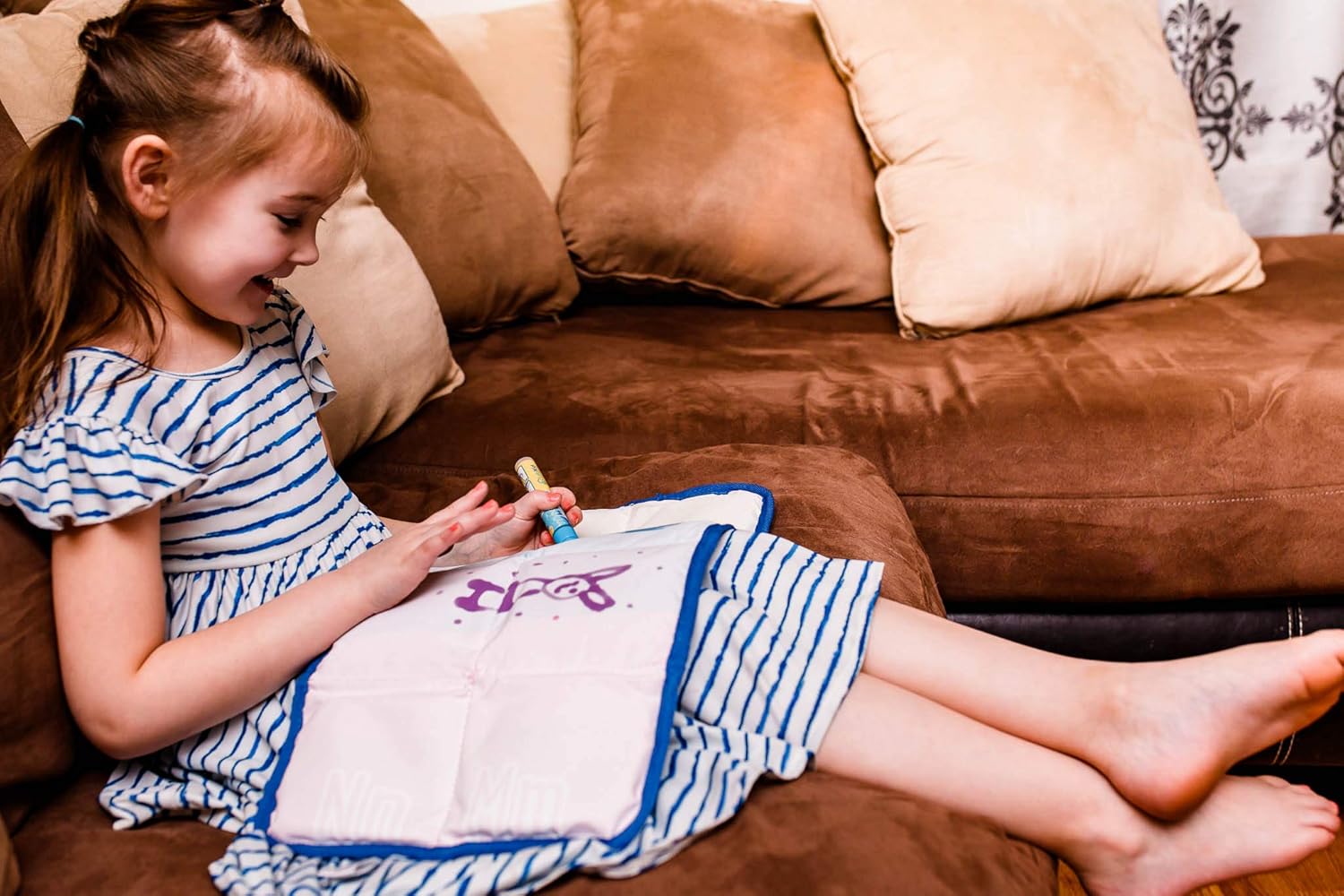 Blue Pinafore Denim Dress