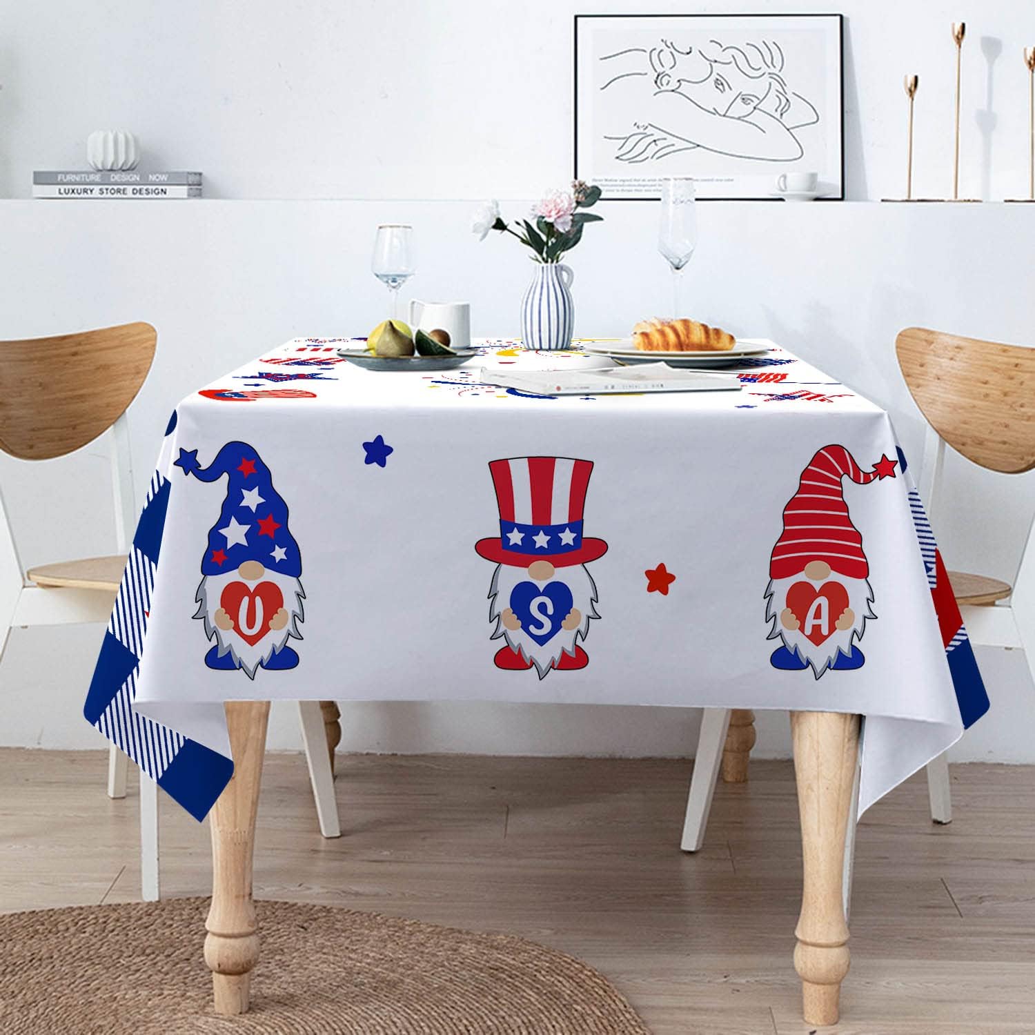 Blue Pinafore Denim Dress