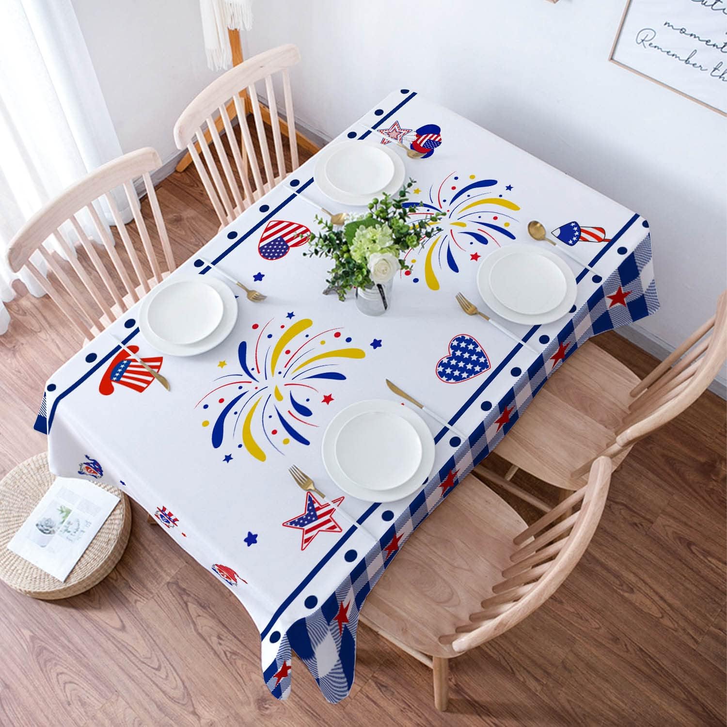 Blue Pinafore Denim Dress