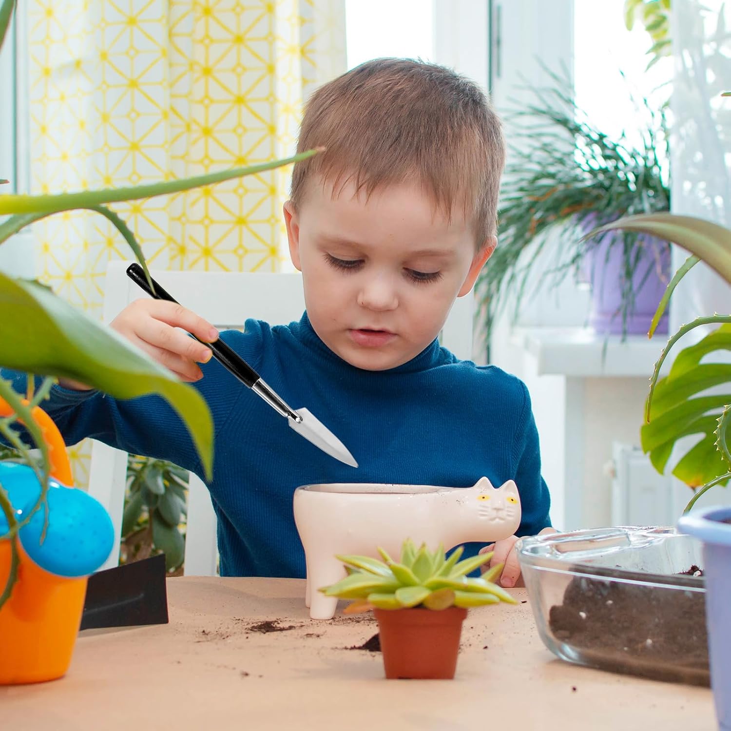 Blue Pinafore Denim Dress