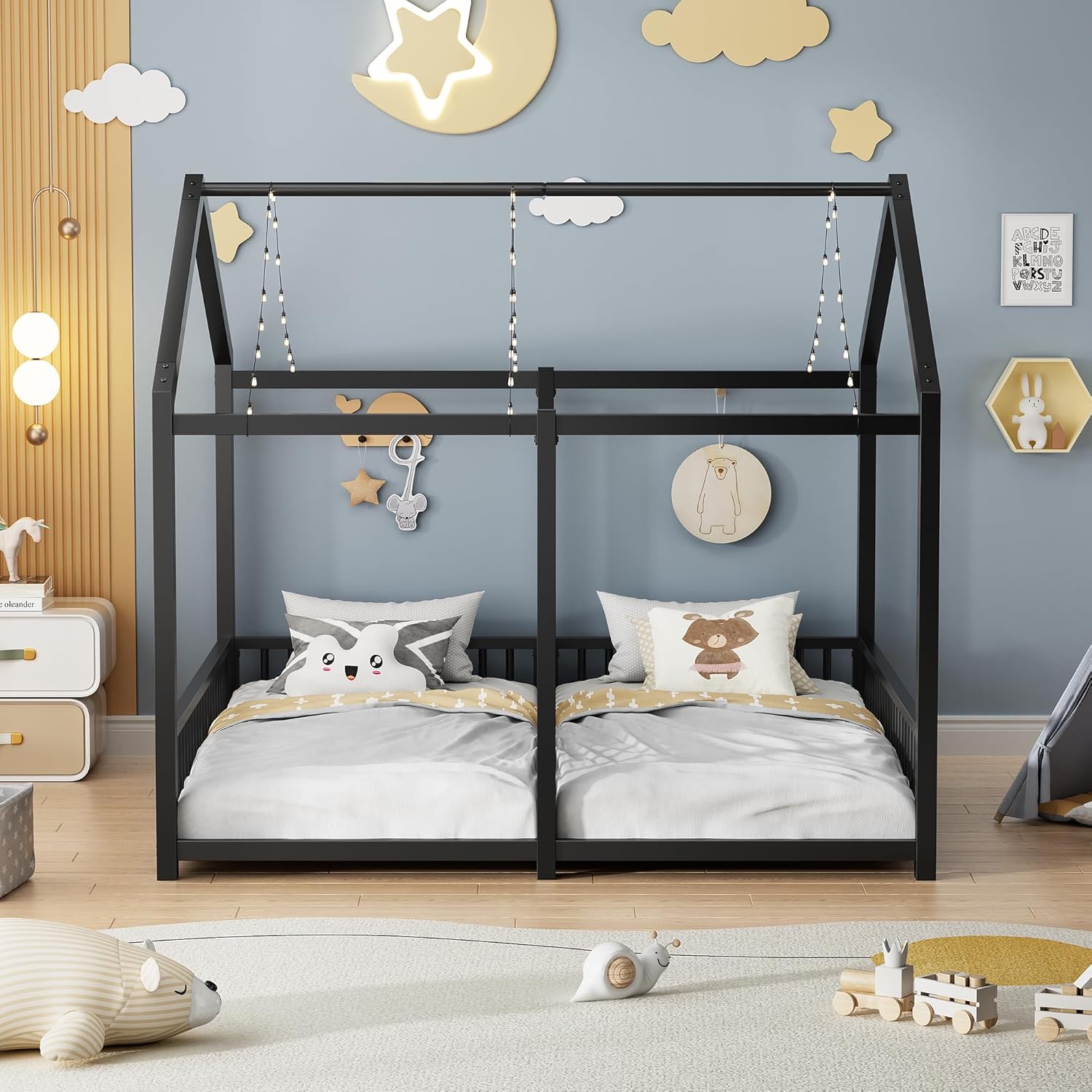 Blue Pinafore Denim Dress