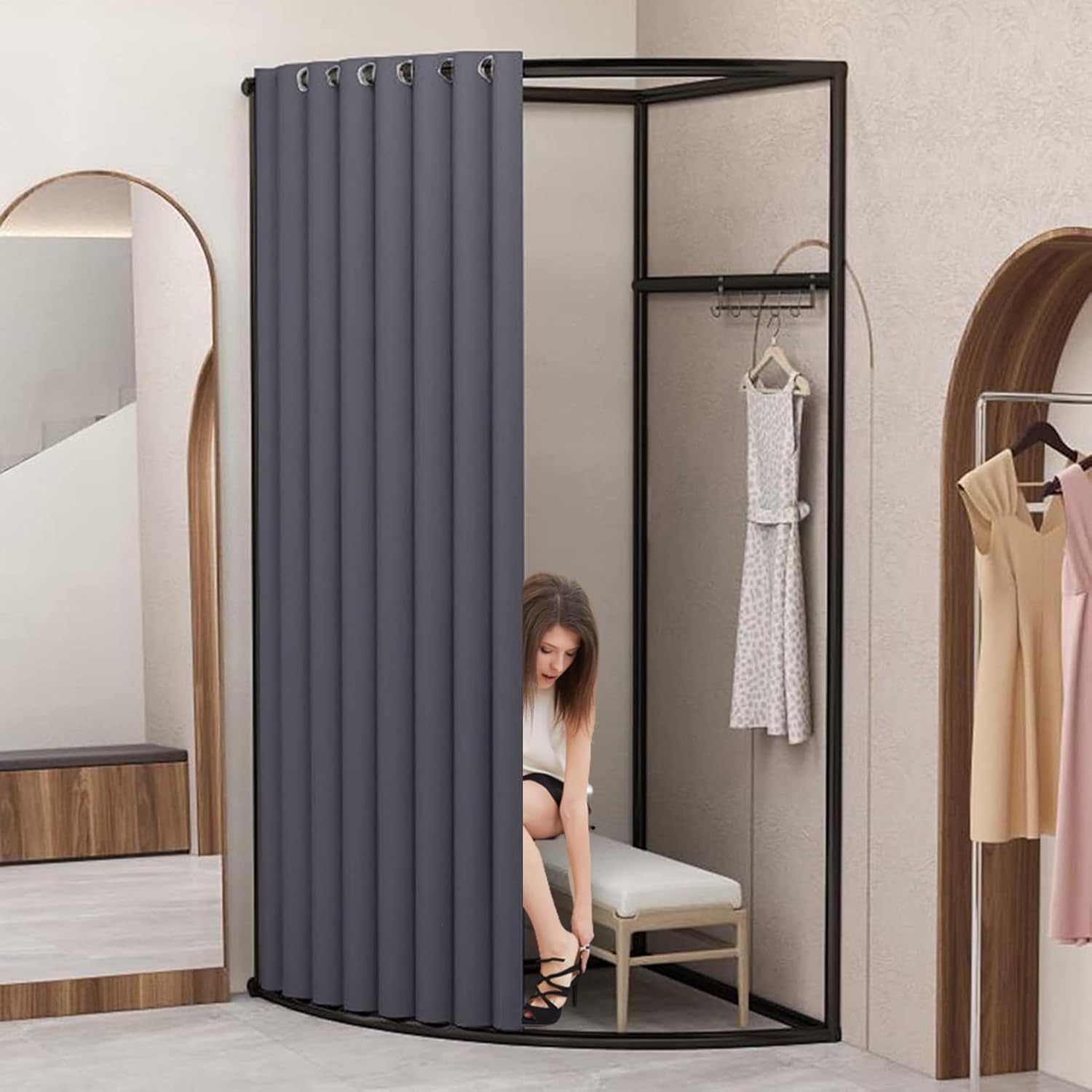 Blue Pinafore Denim Dress