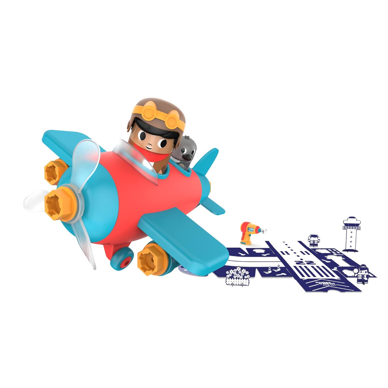 Blue Pinafore Denim Dress