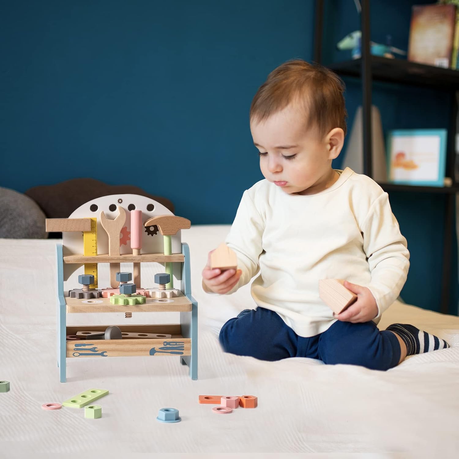 Blue Pinafore Denim Dress