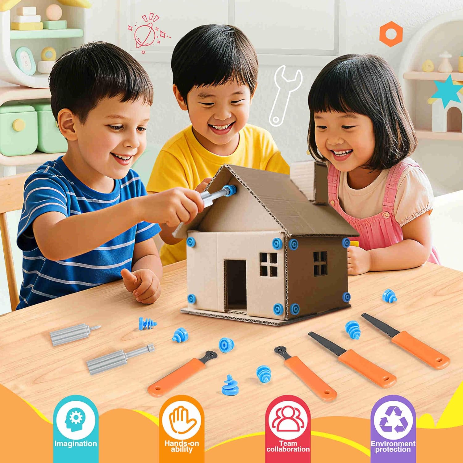 Blue Pinafore Denim Dress